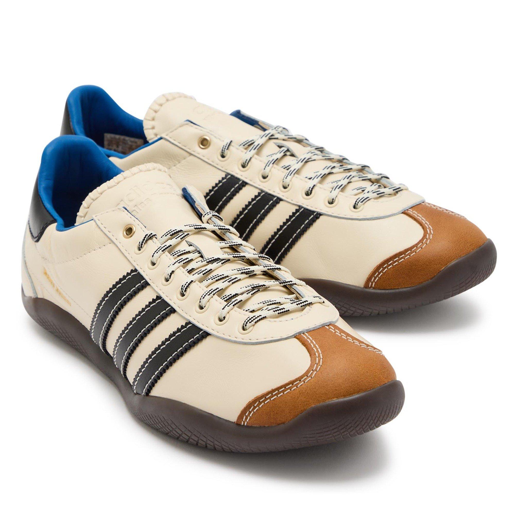 WHITE - adidas Originals - Men's Wales Bonner Karintha OG Leather Low-Top Trainers - 3