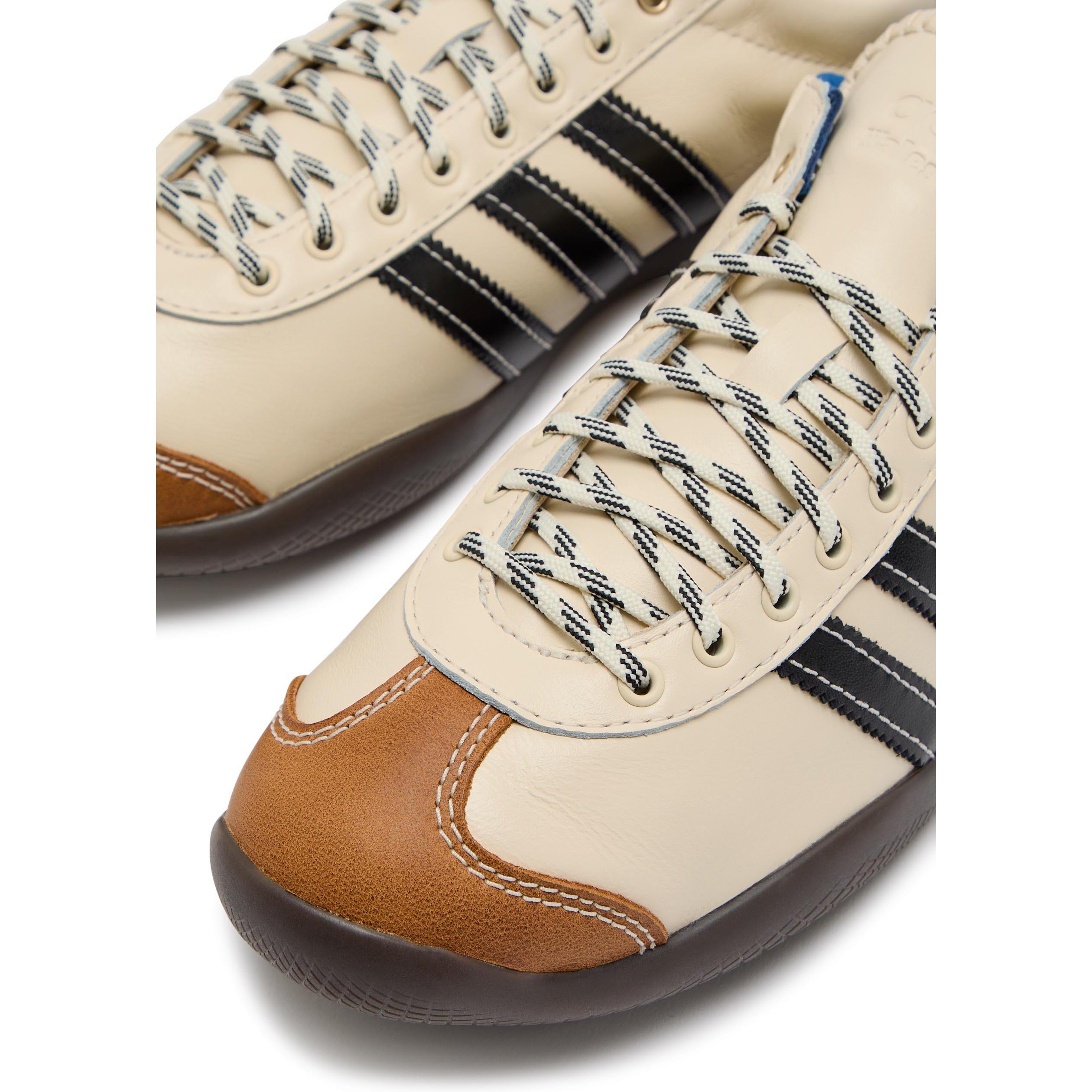 WHITE - adidas Originals - Men's Wales Bonner Karintha OG Leather Low-Top Trainers - 4