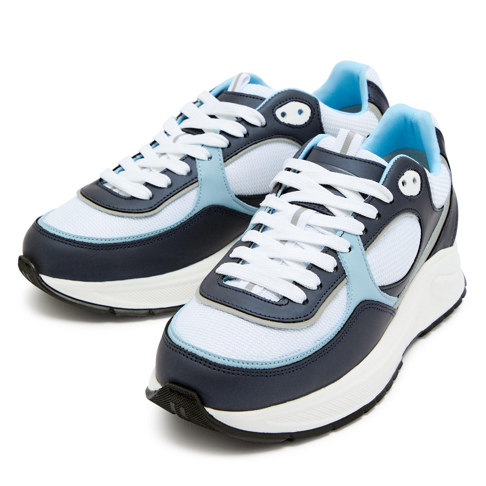 BLUE - Cleens - Men's Onesixty Leather Runners - 3