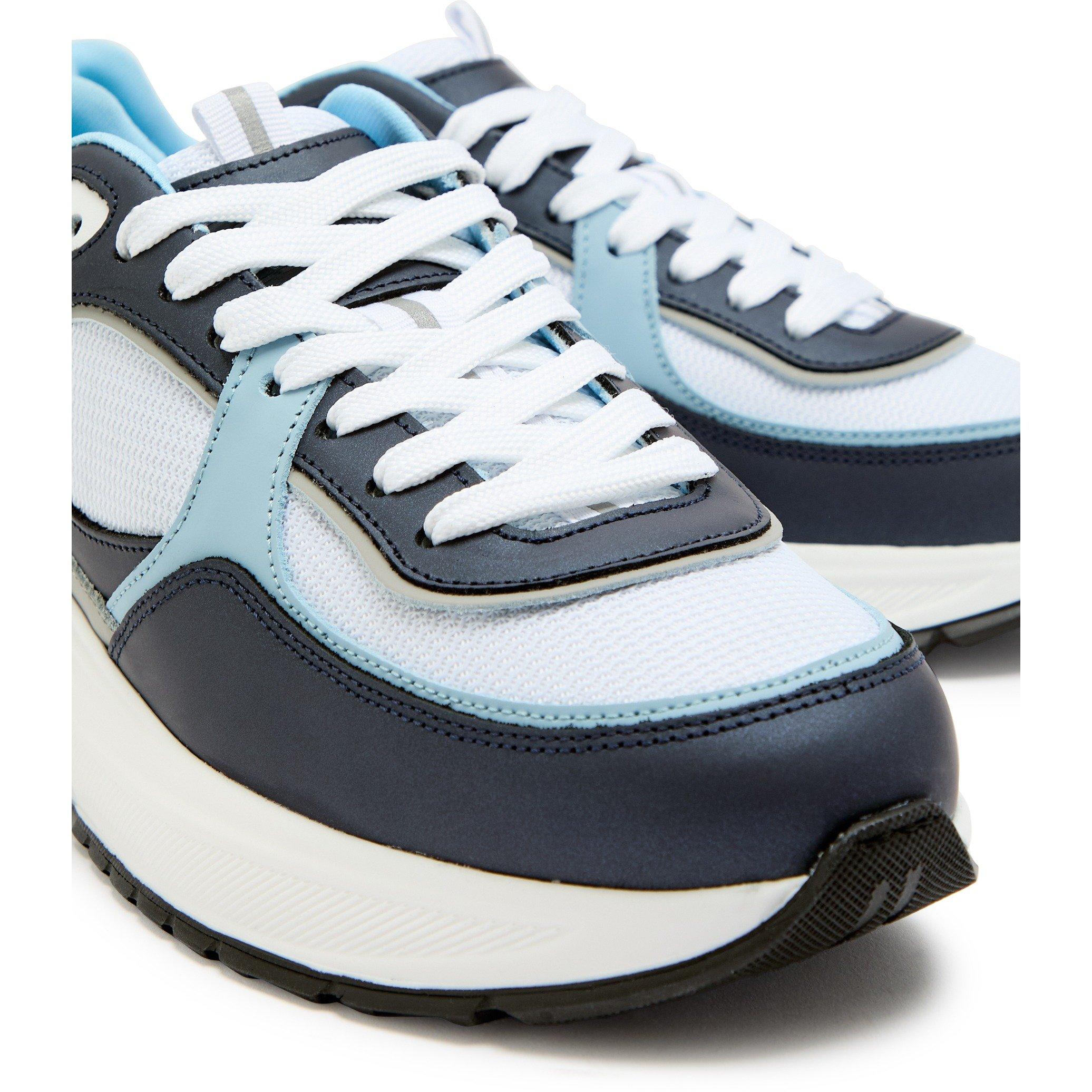 BLUE - Cleens - Men's Onesixty Leather Runners - 4