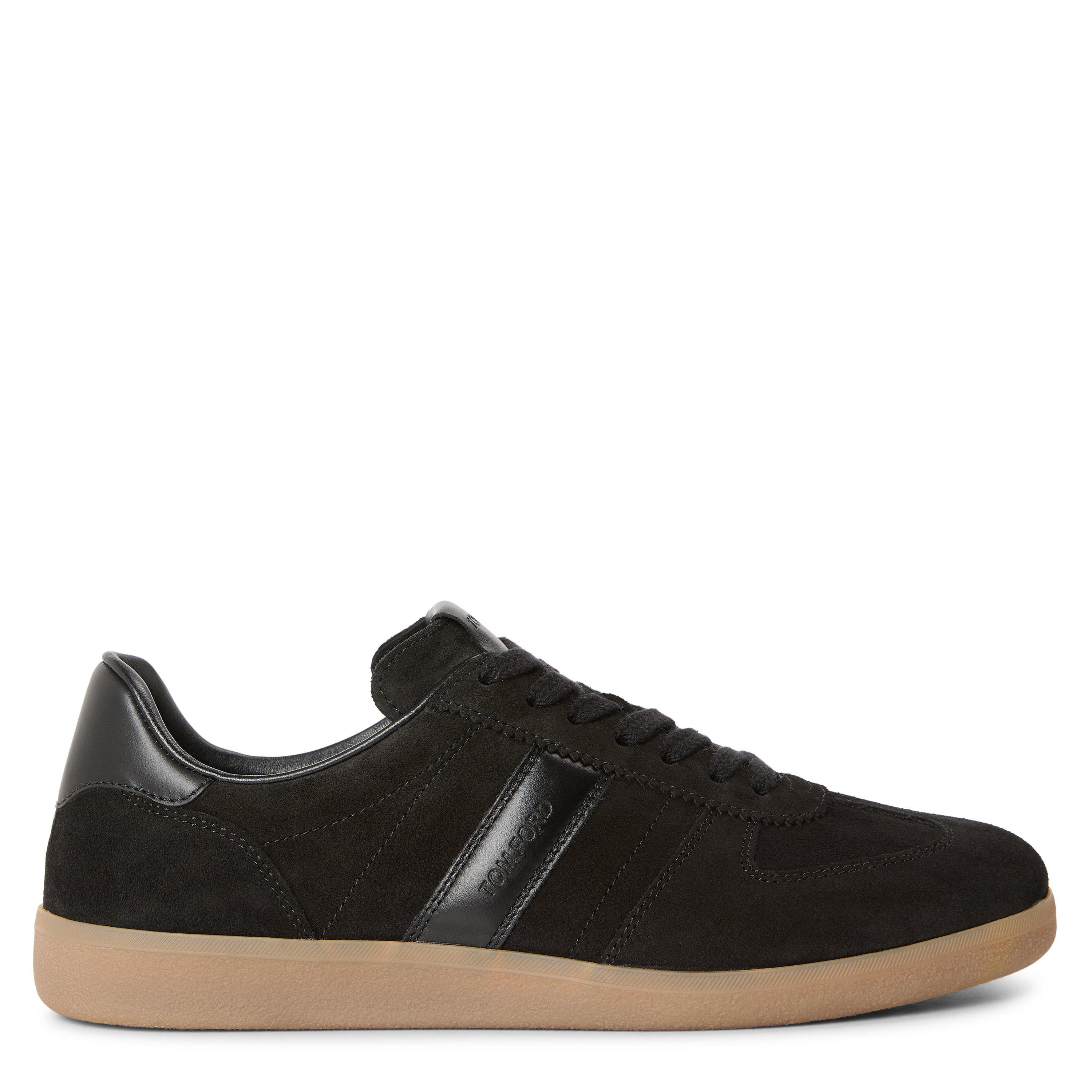 BLACK - Tom Ford - Men's Archer Suede Low-Top Trainers - 1