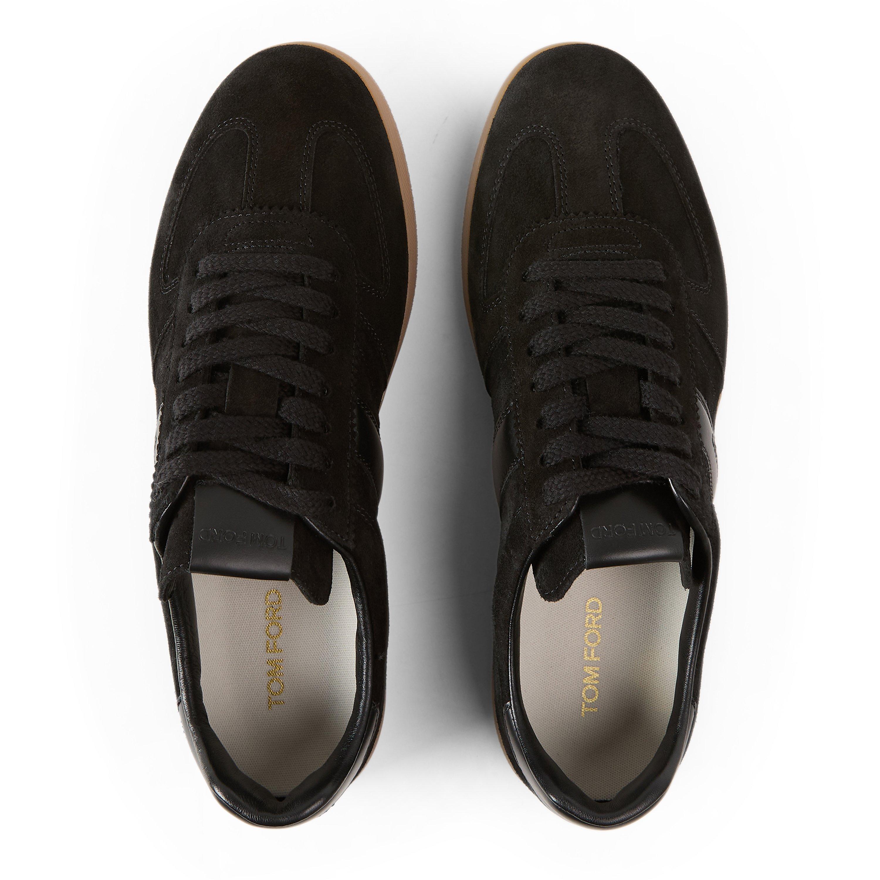 BLACK - Tom Ford - Men's Archer Suede Low-Top Trainers - 4