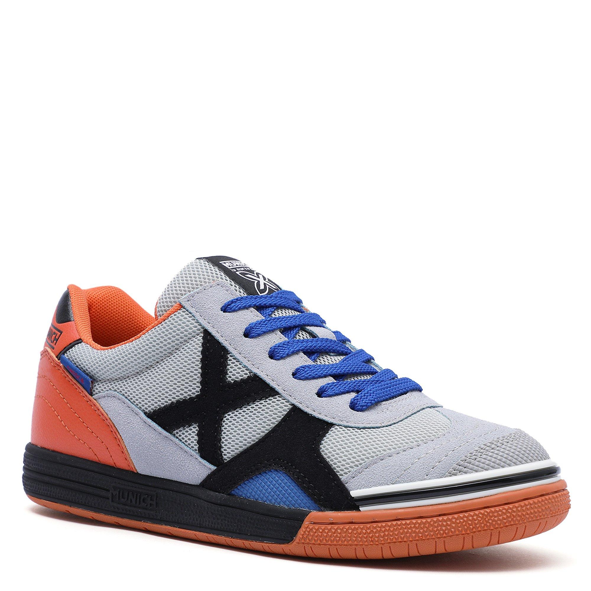 Gry/Orange - Munich - Gresca Indoor Football Boots - 5