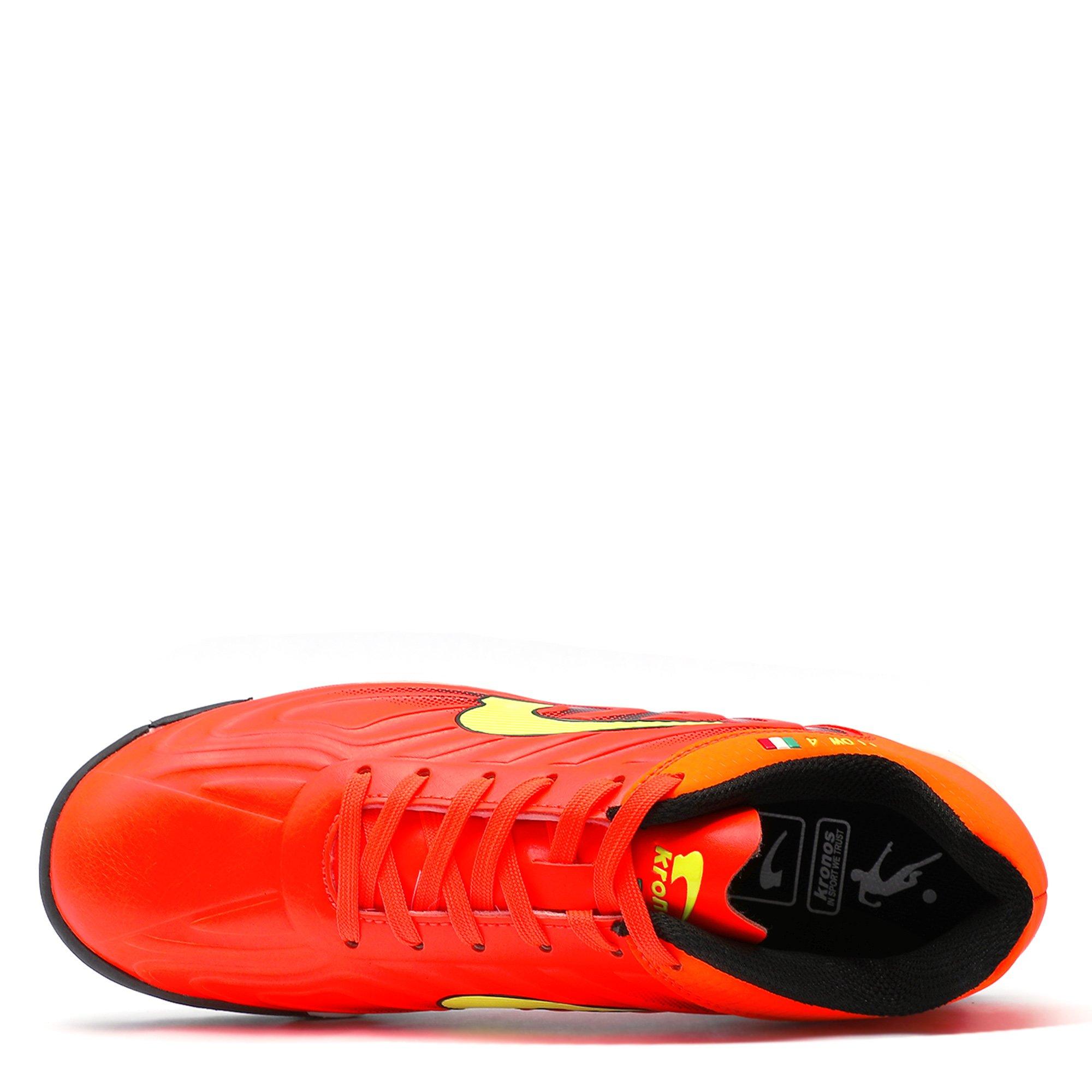 Orange/N.Green - Kronos - Flow 4 Indoor Football Boots - 3