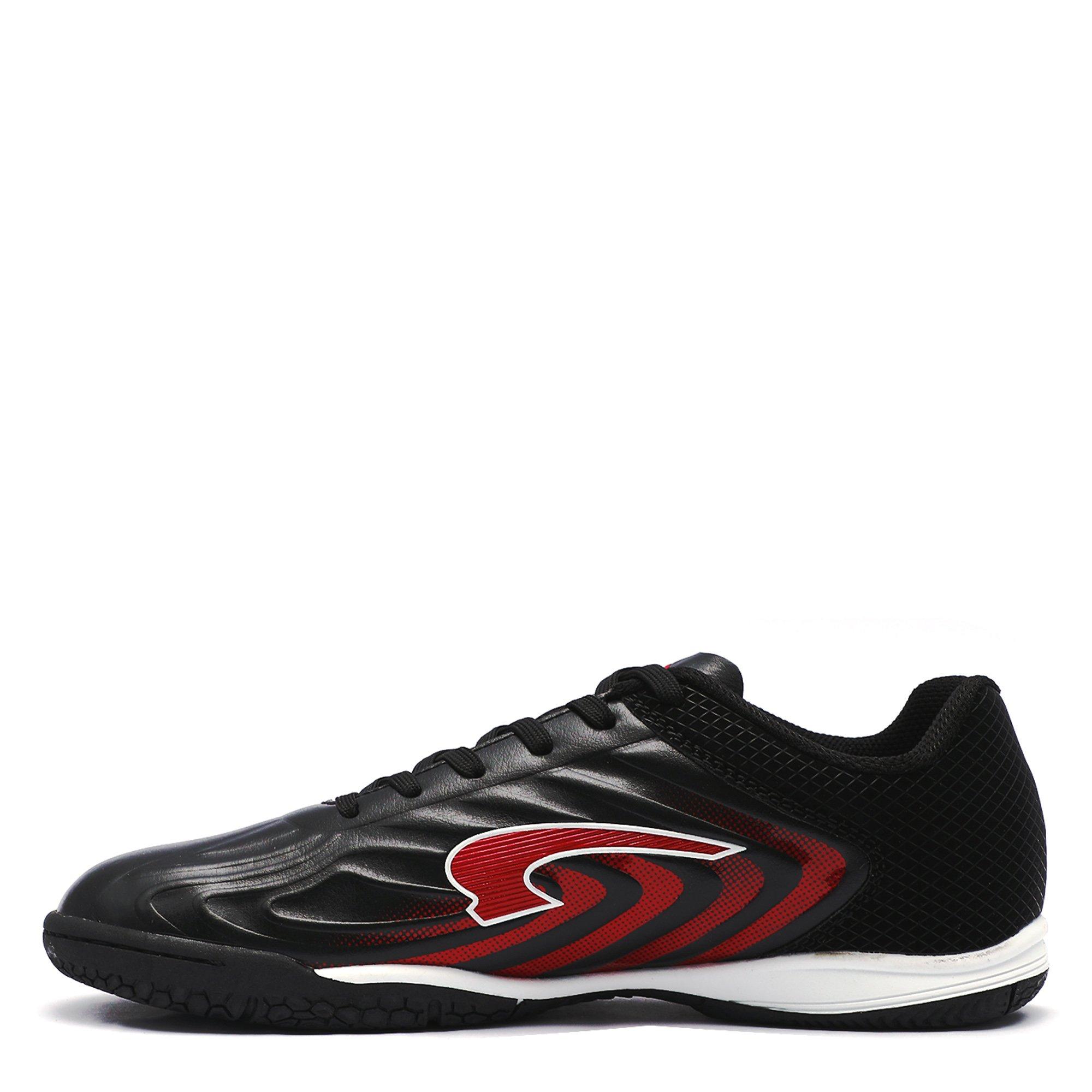 Black/Red - Kronos - Flow 4 Indoor Football Boots - 2