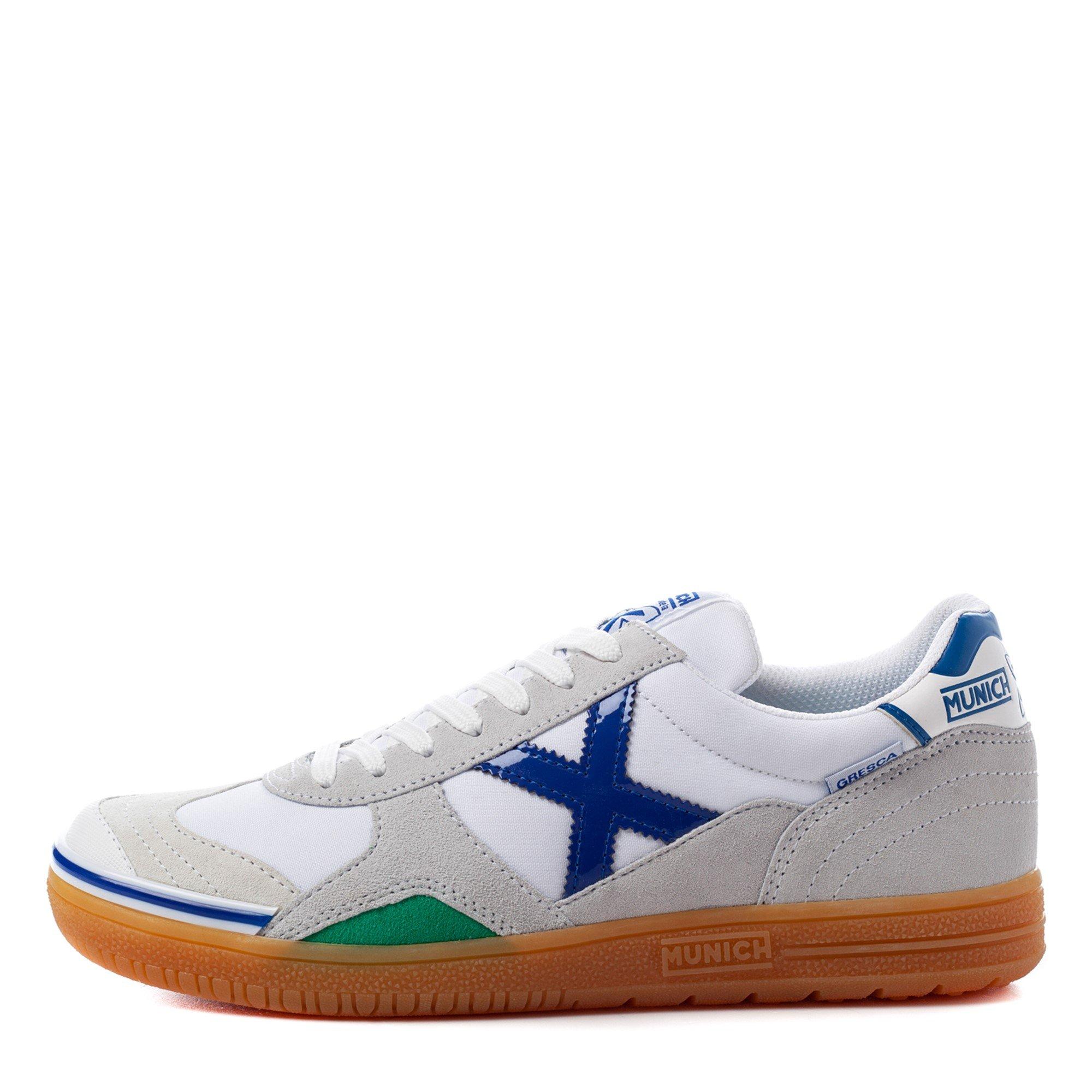 Bijelo/Plavo - Munich - Gresca Indoor Football Shoes - 2