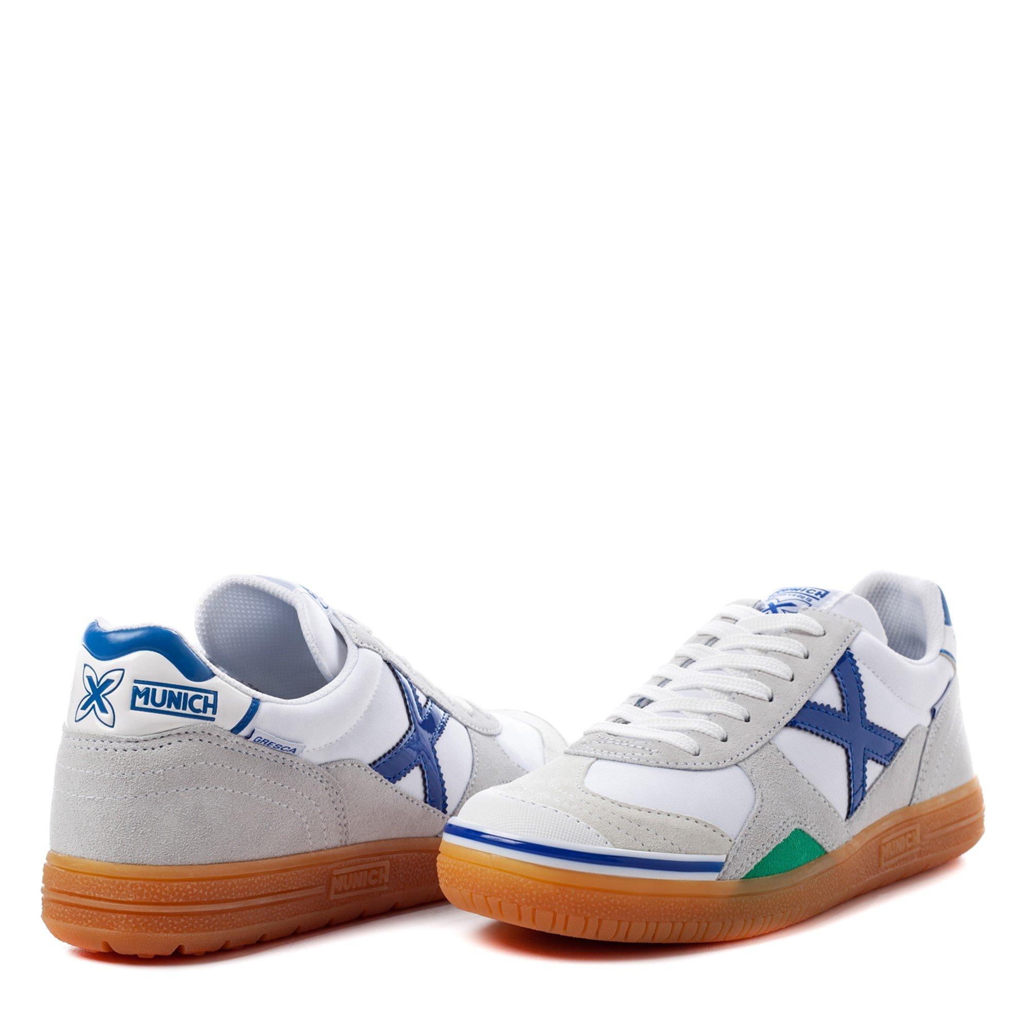 Bijelo/Plavo - Munich - Gresca Indoor Football Shoes - 4