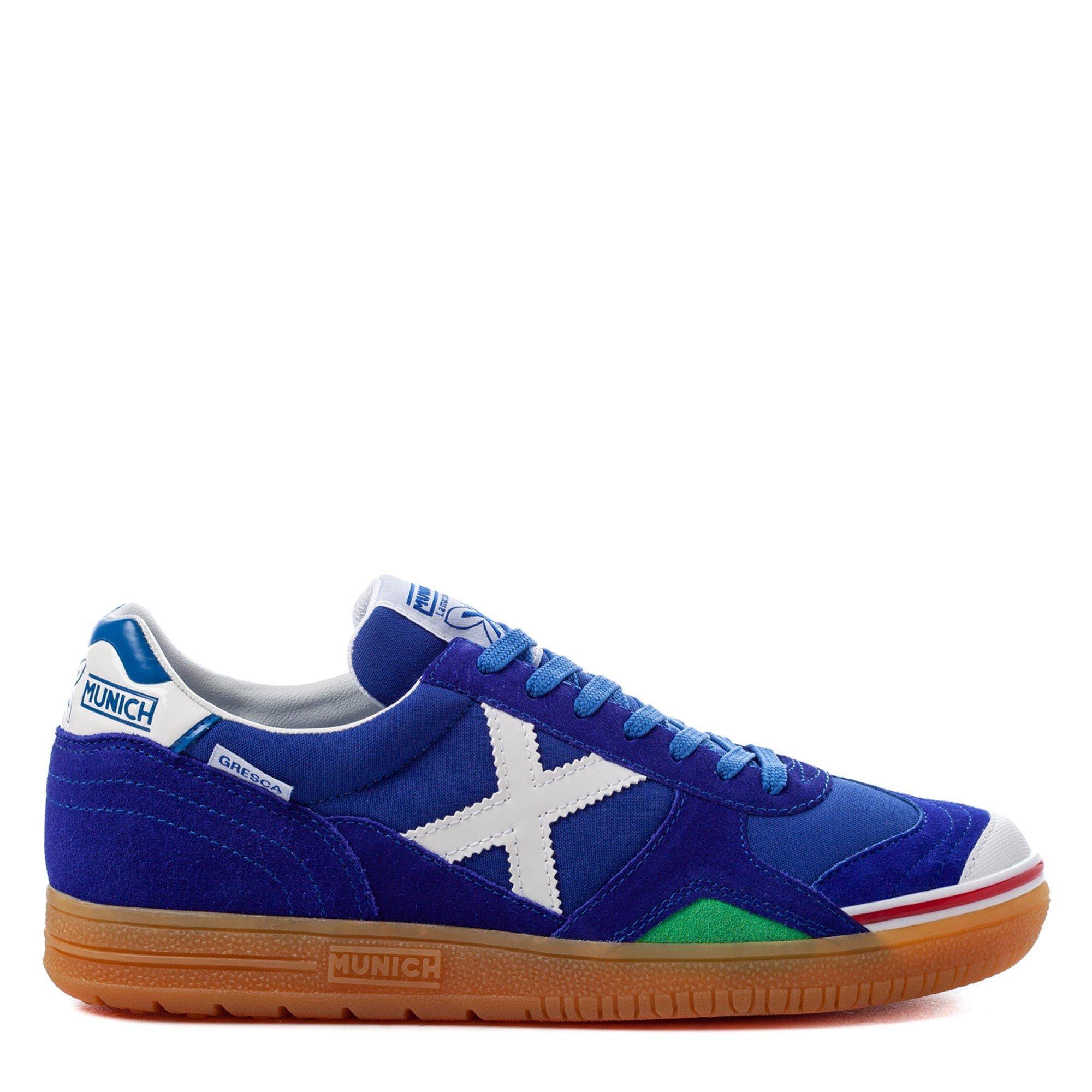 Munich Men's Gresca Indoor Football Shoes - Blue/White - 10.5 (45)