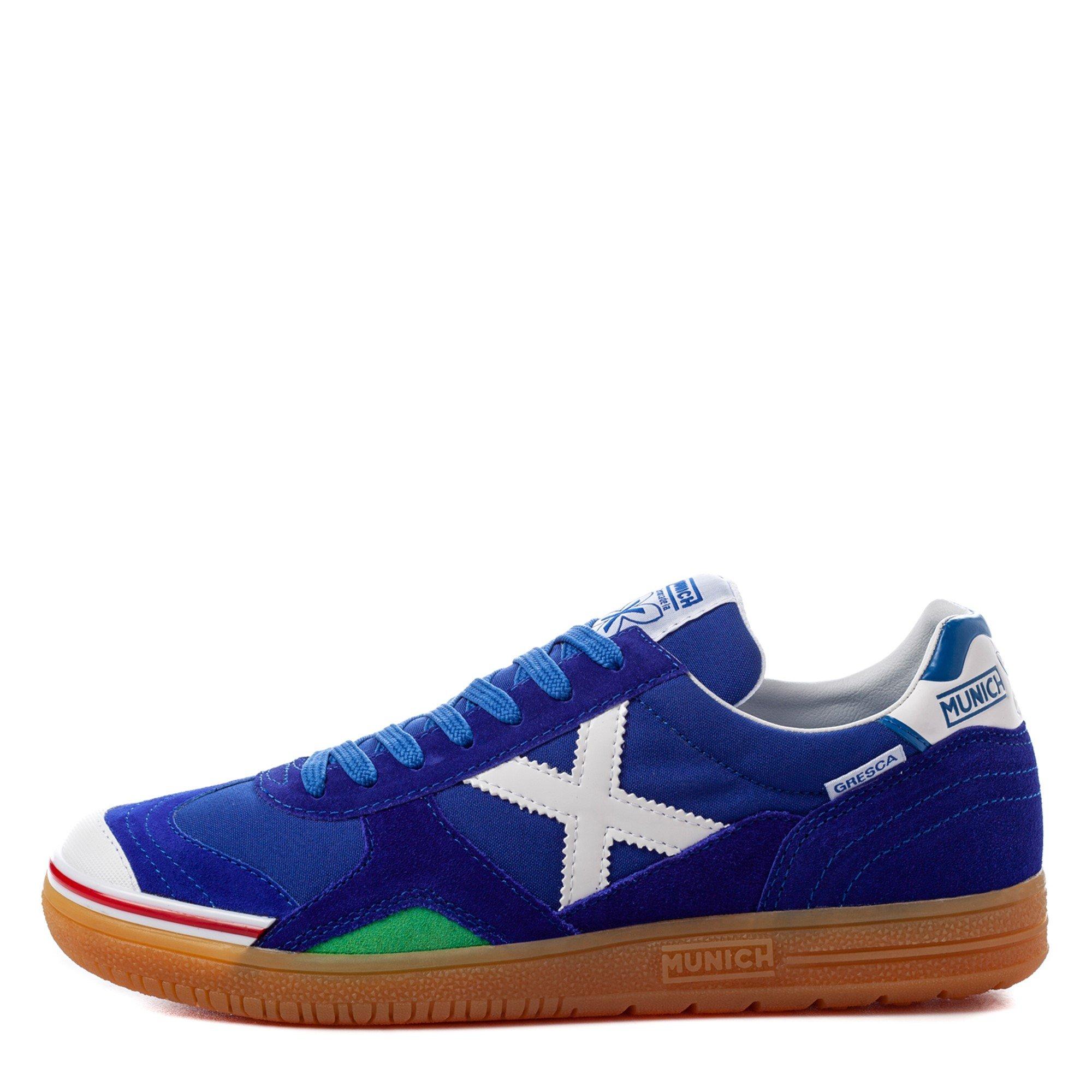 Blau/Weiß - Munich - Gresca Indoor Football Shoes - 2