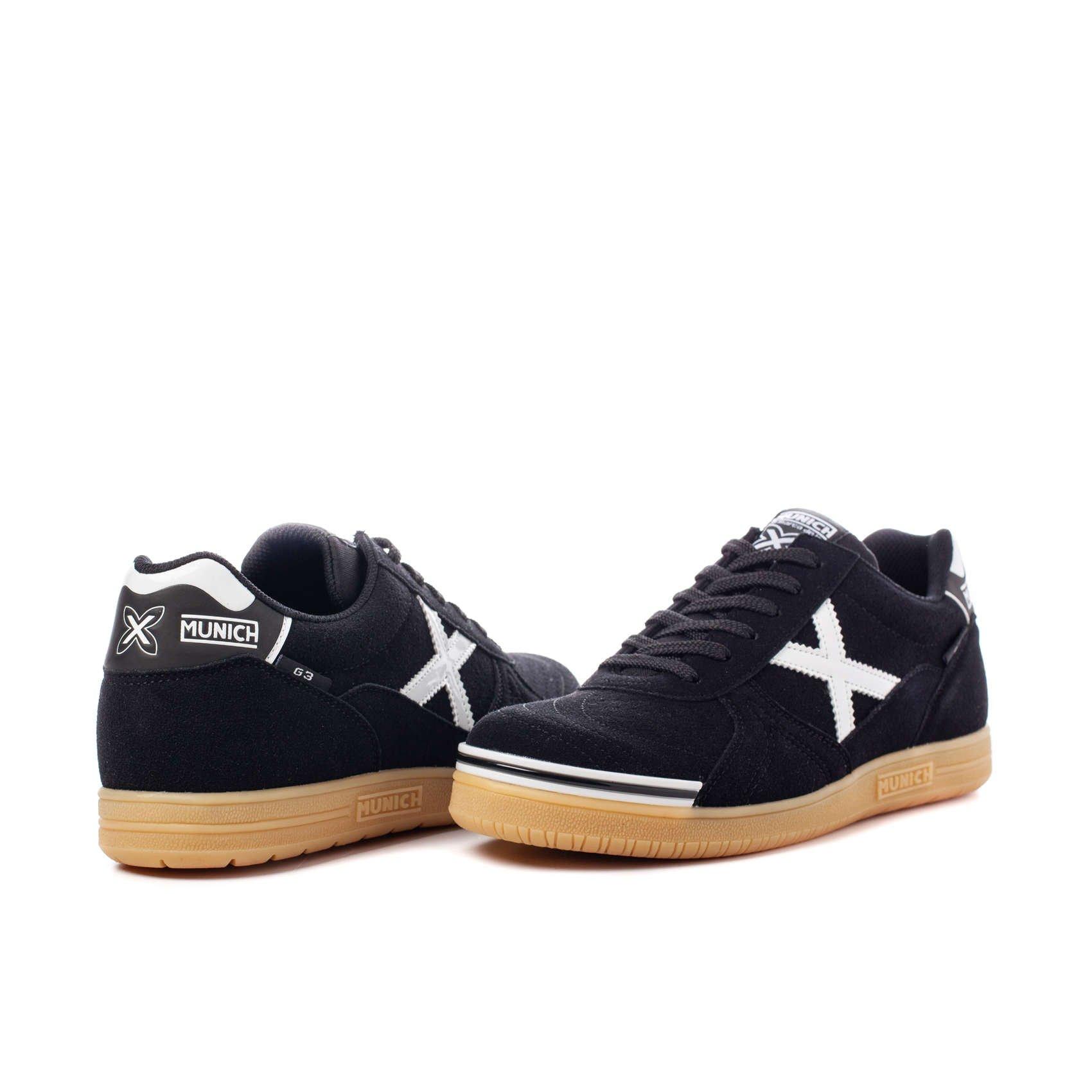 Black/White - Munich - G3 Profit Indoor Football Shoes - 4