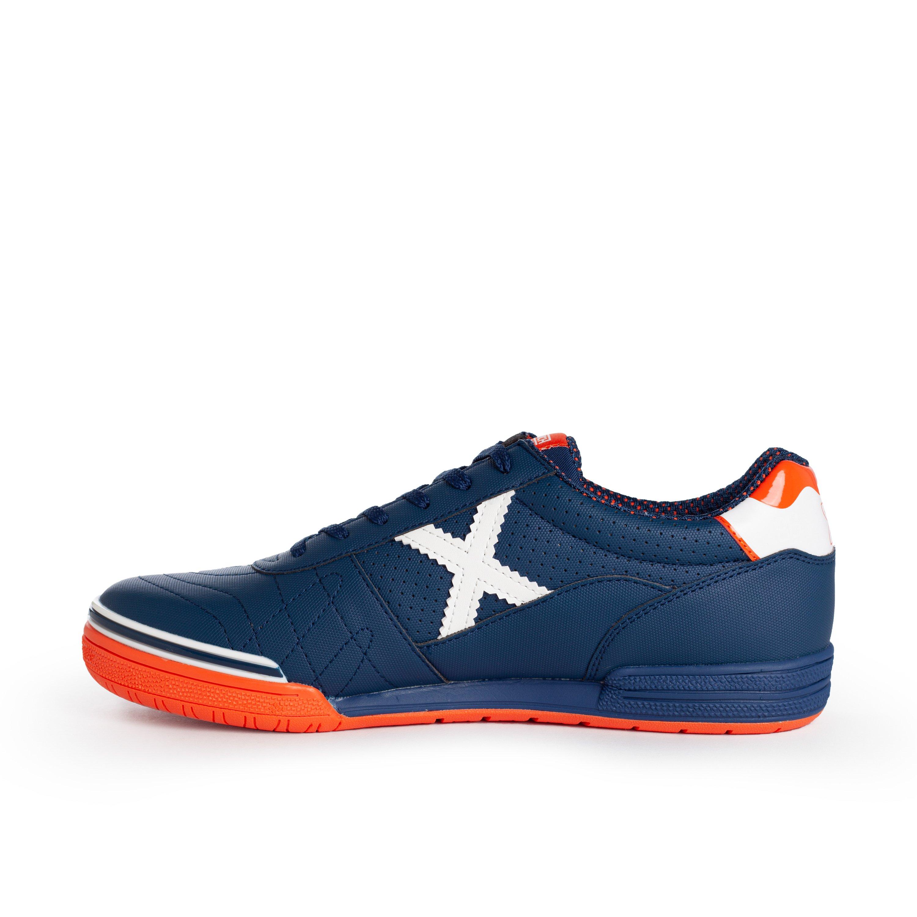 Navy/Orange - Munich - G3 Profit Indoor Football Shoes - 2
