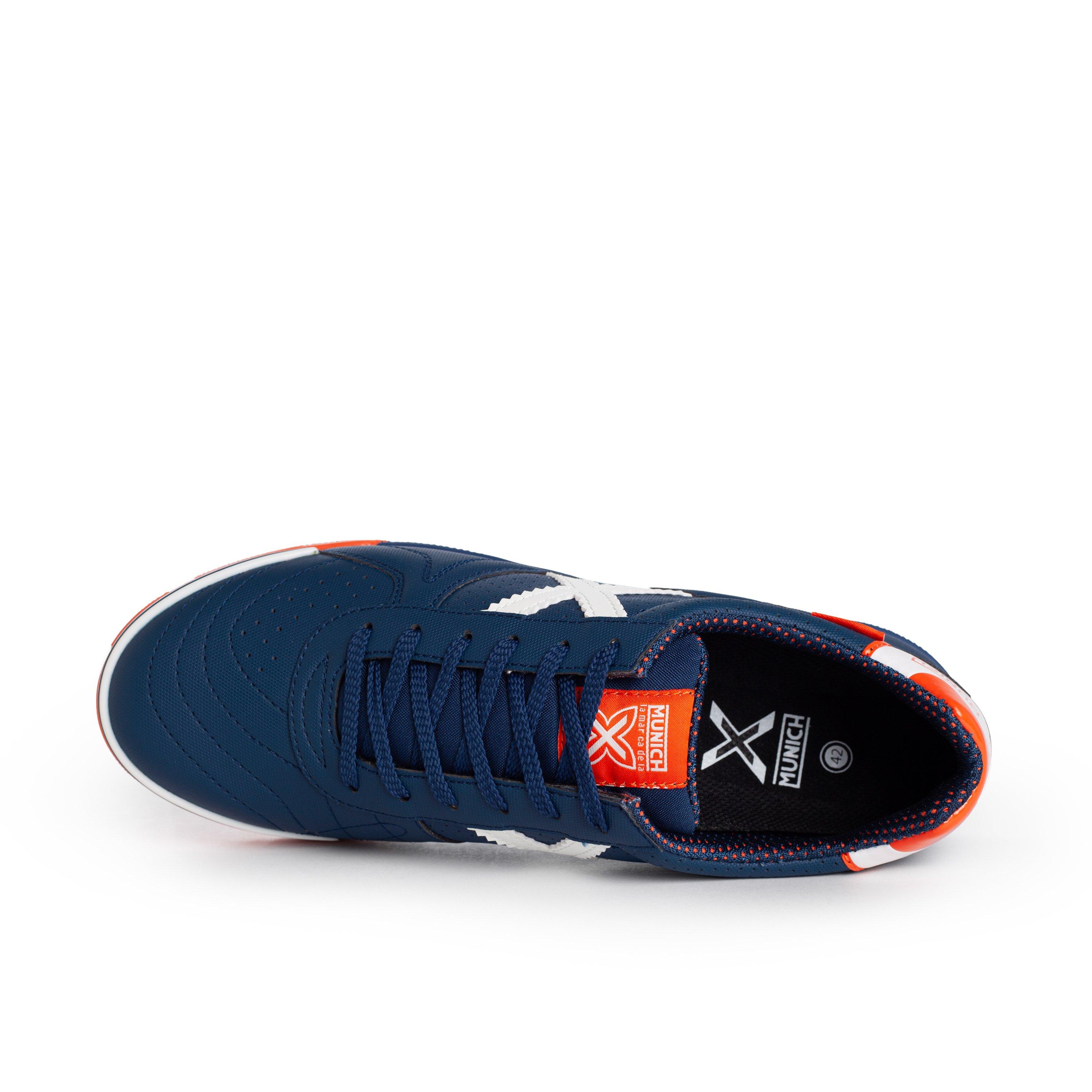 Navy/Orange - Munich - G3 Profit Indoor Football Shoes - 3