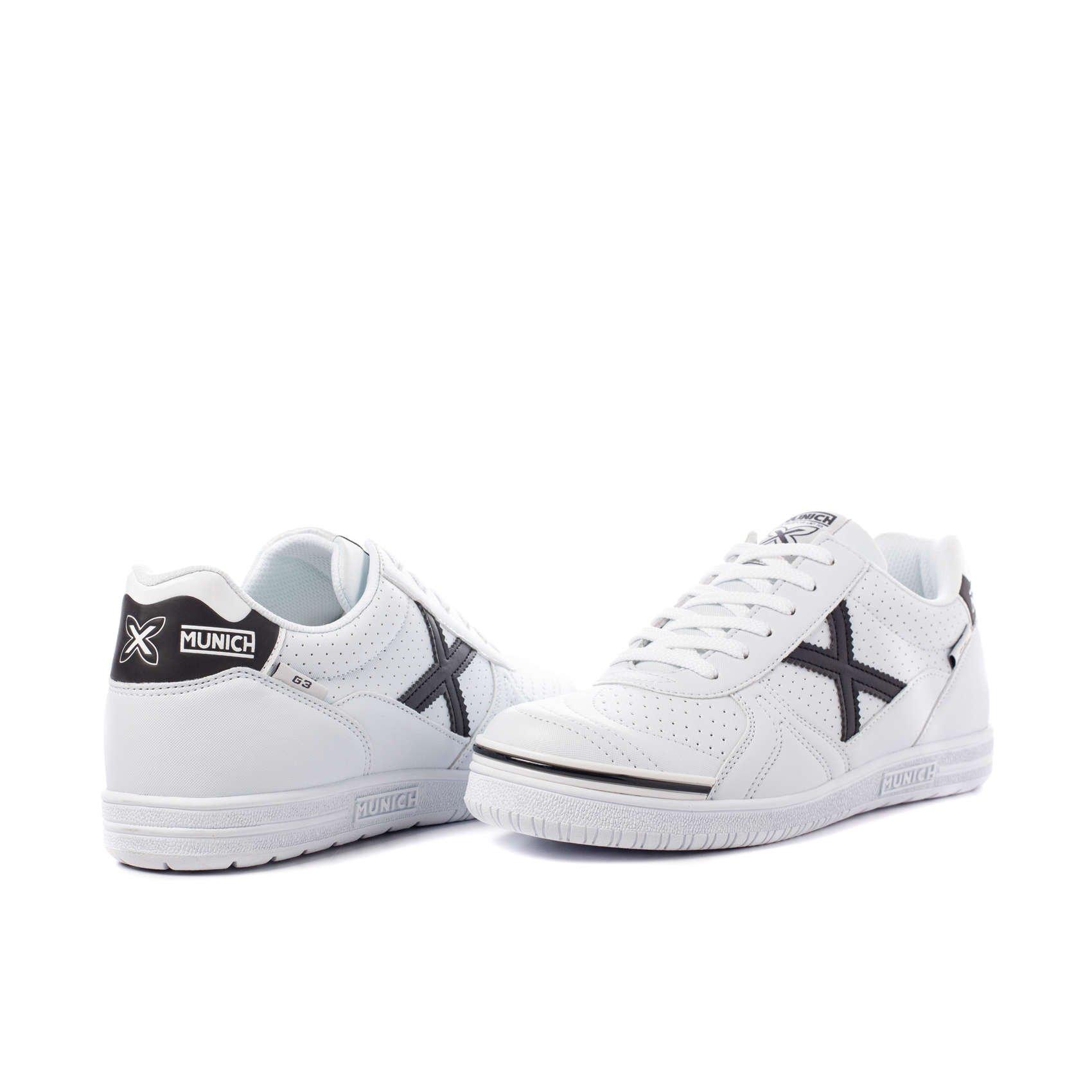 Wit/Zwart - Munich - G3 Profit Indoor Football Shoes - 4