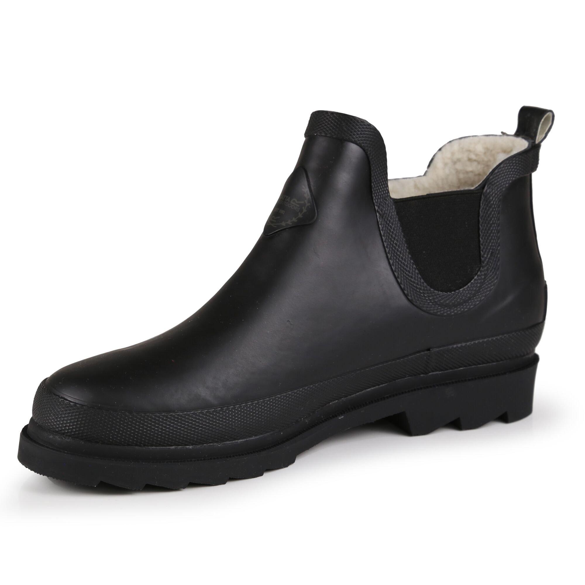 Black - Regatta - Lady Harper Cosy Ankle Wellies - 4