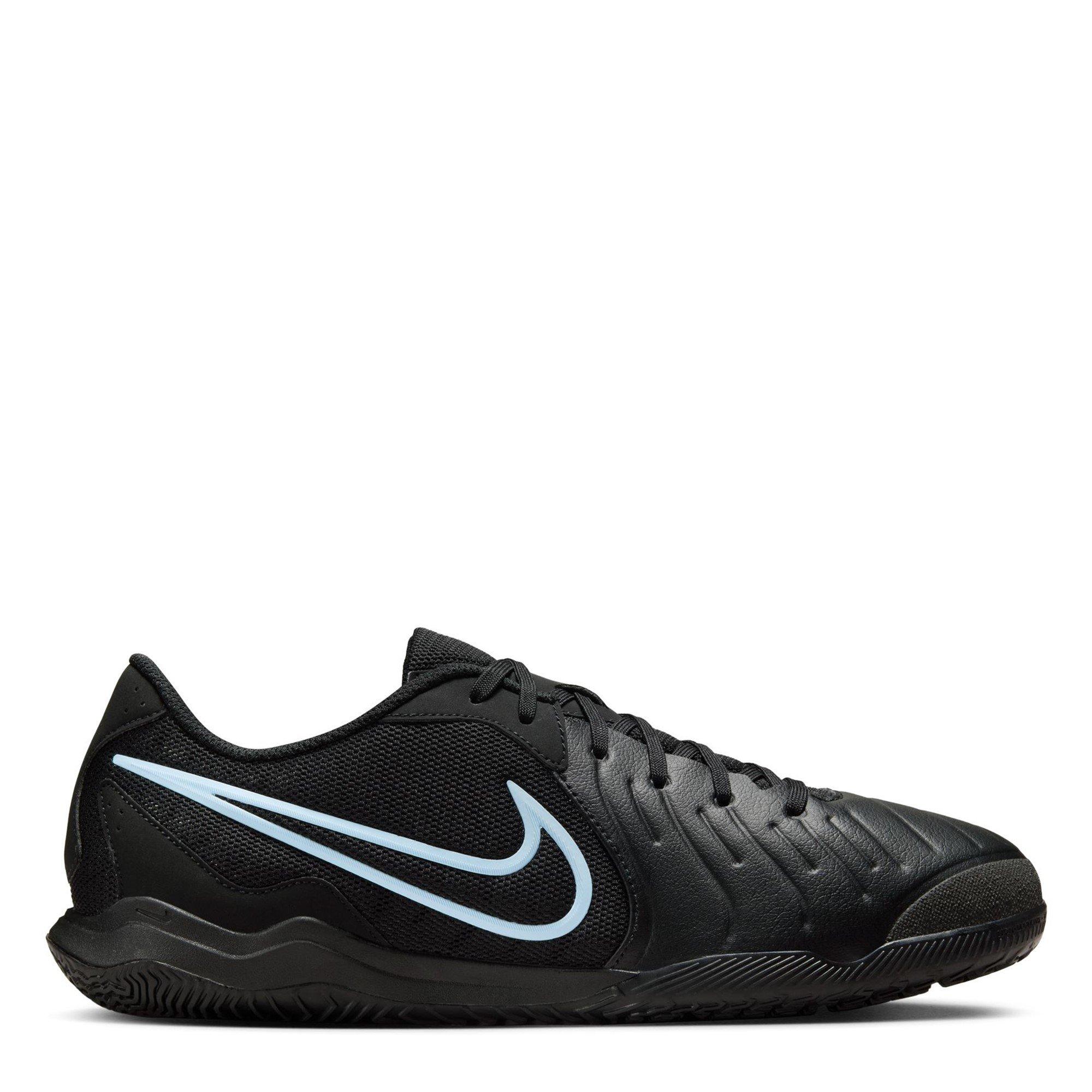 Nike Men's Tiempo Legend 10 Academy Adults Indoor Football Boots - Black/Black - 11 (46)