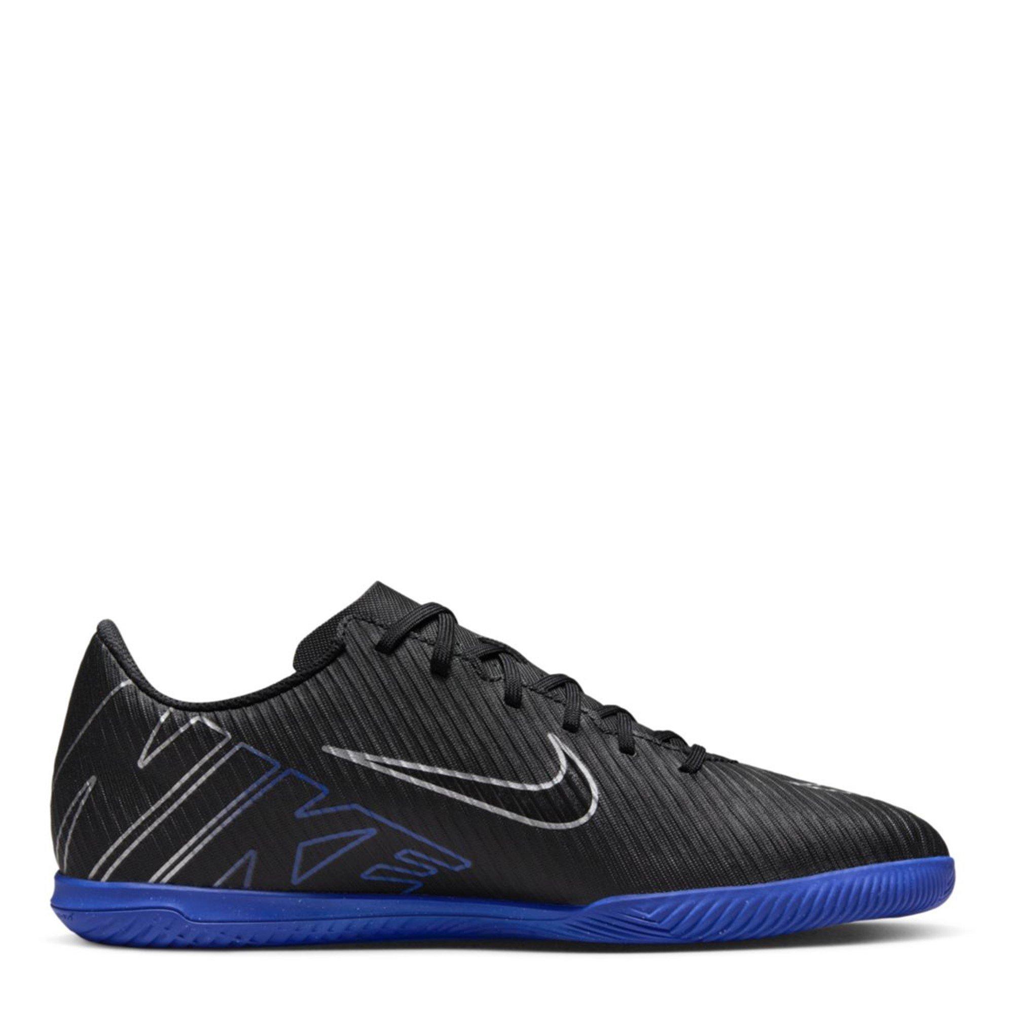 Black/Chrome - Nike - Mercurial Vapor Club Indoor Football Trainers - 1
