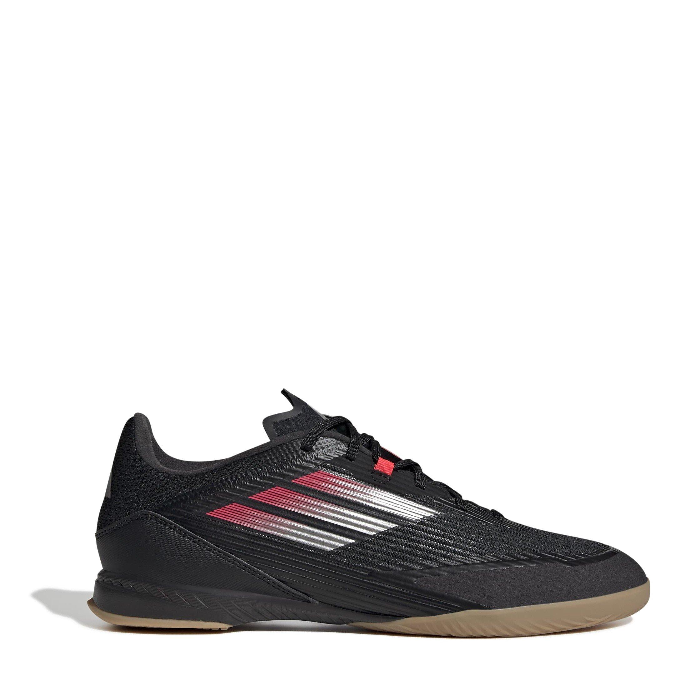Adidas  Adults F50 League Indoor Football Boots - Black/Iron/Red - 9 (43.3)