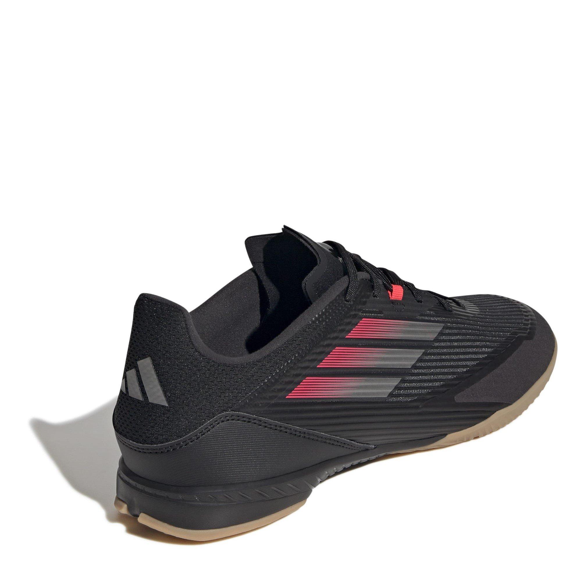 Zwart/IJzer/Rood - adidas - Adults F50 League Indoor Football Boots - 4
