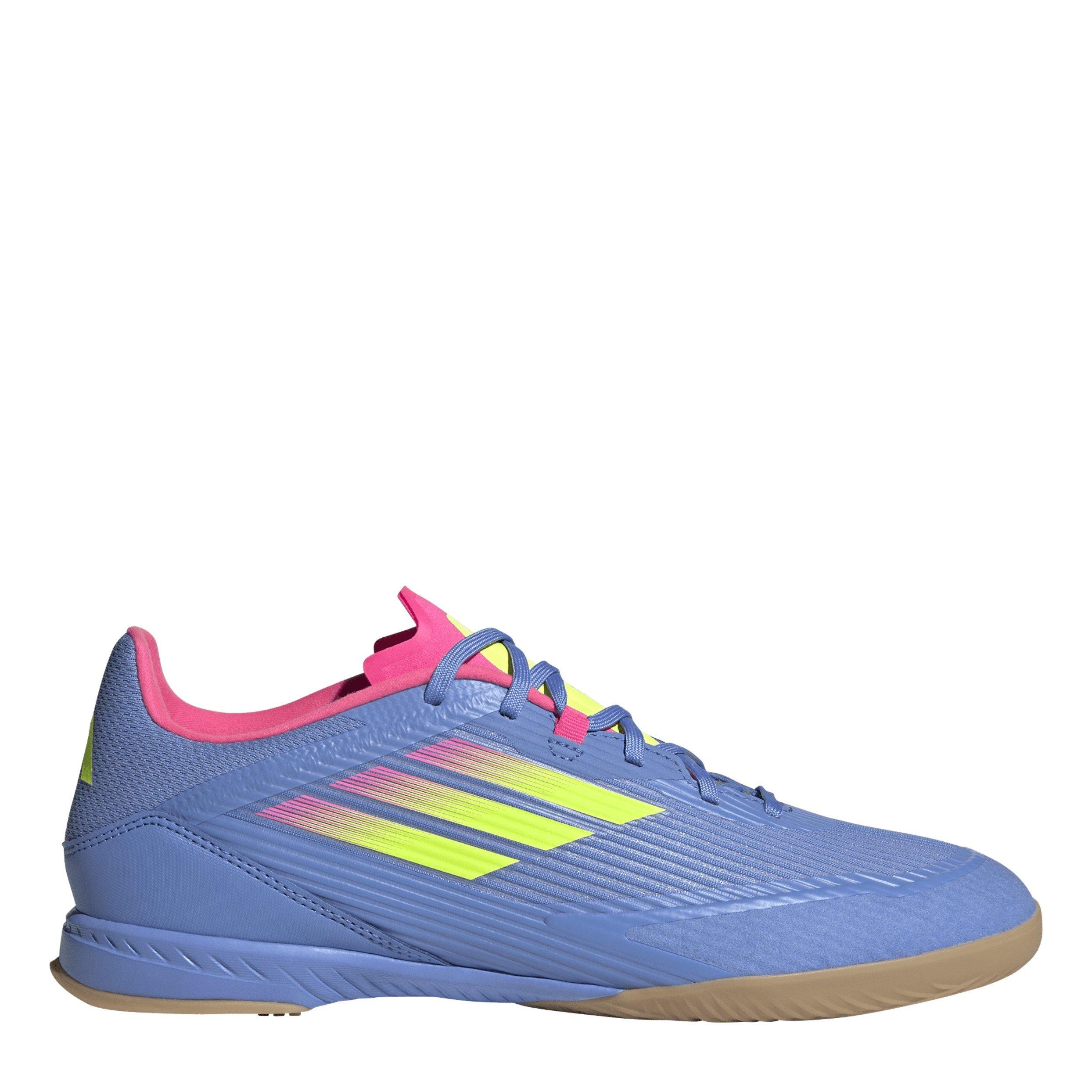 Adidas  Adults F50 League Indoor Football Boots - Blue/Lucid Lemo - 9 (43.3)
