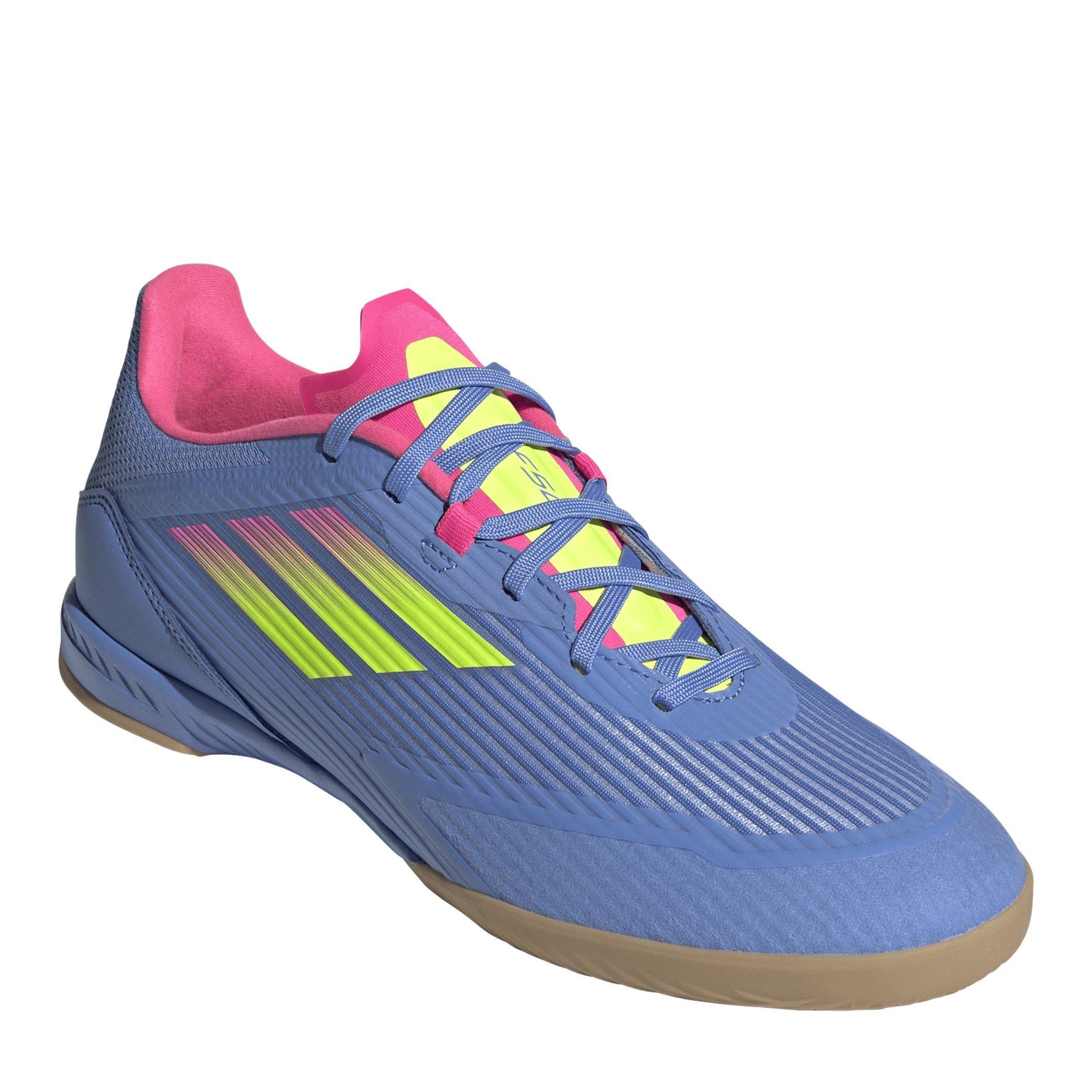Blue/Lucid Lemo - adidas - Adults F50 League Indoor Football Boots - 3