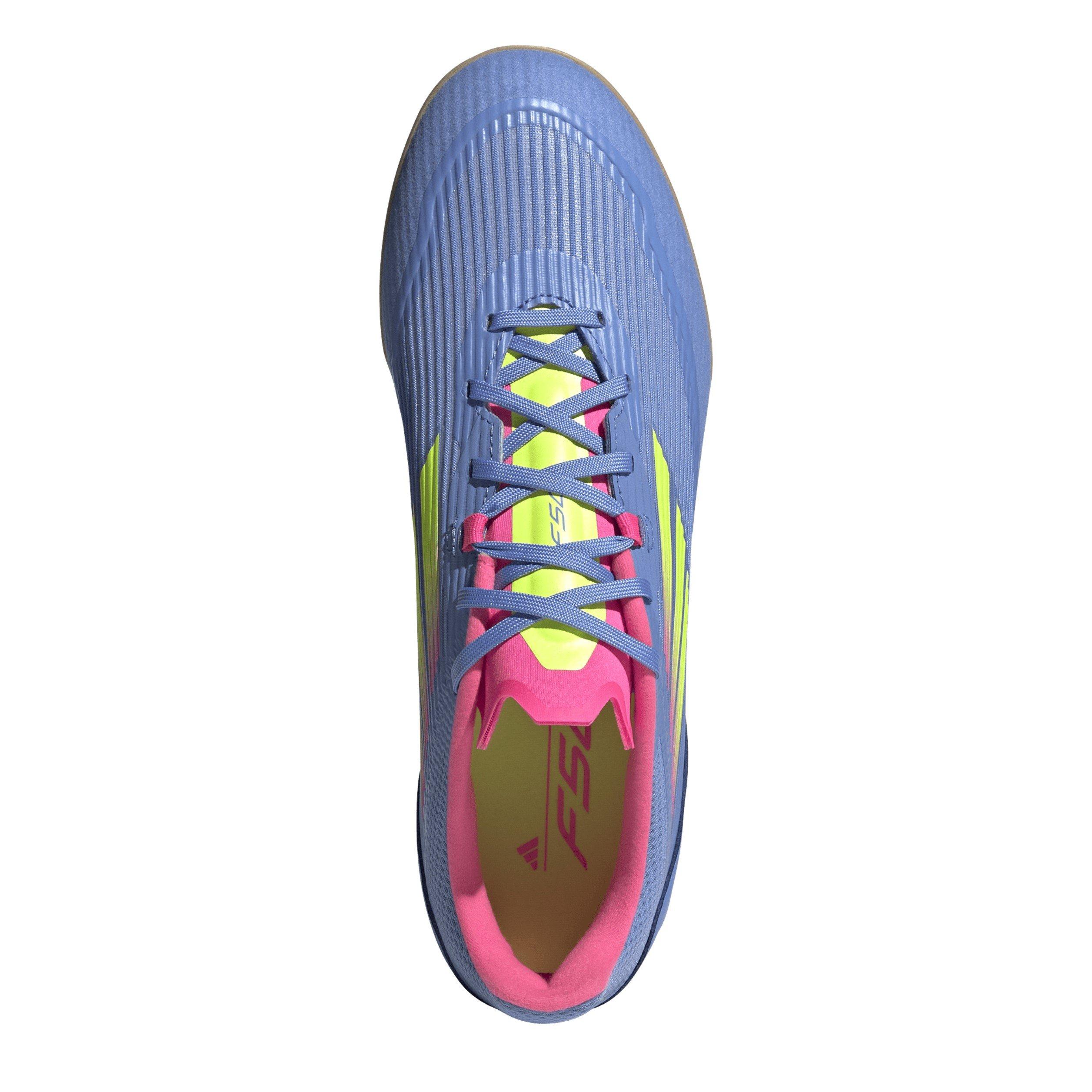Blue/Lucid Lemo - adidas - Adults F50 League Indoor Football Boots - 5