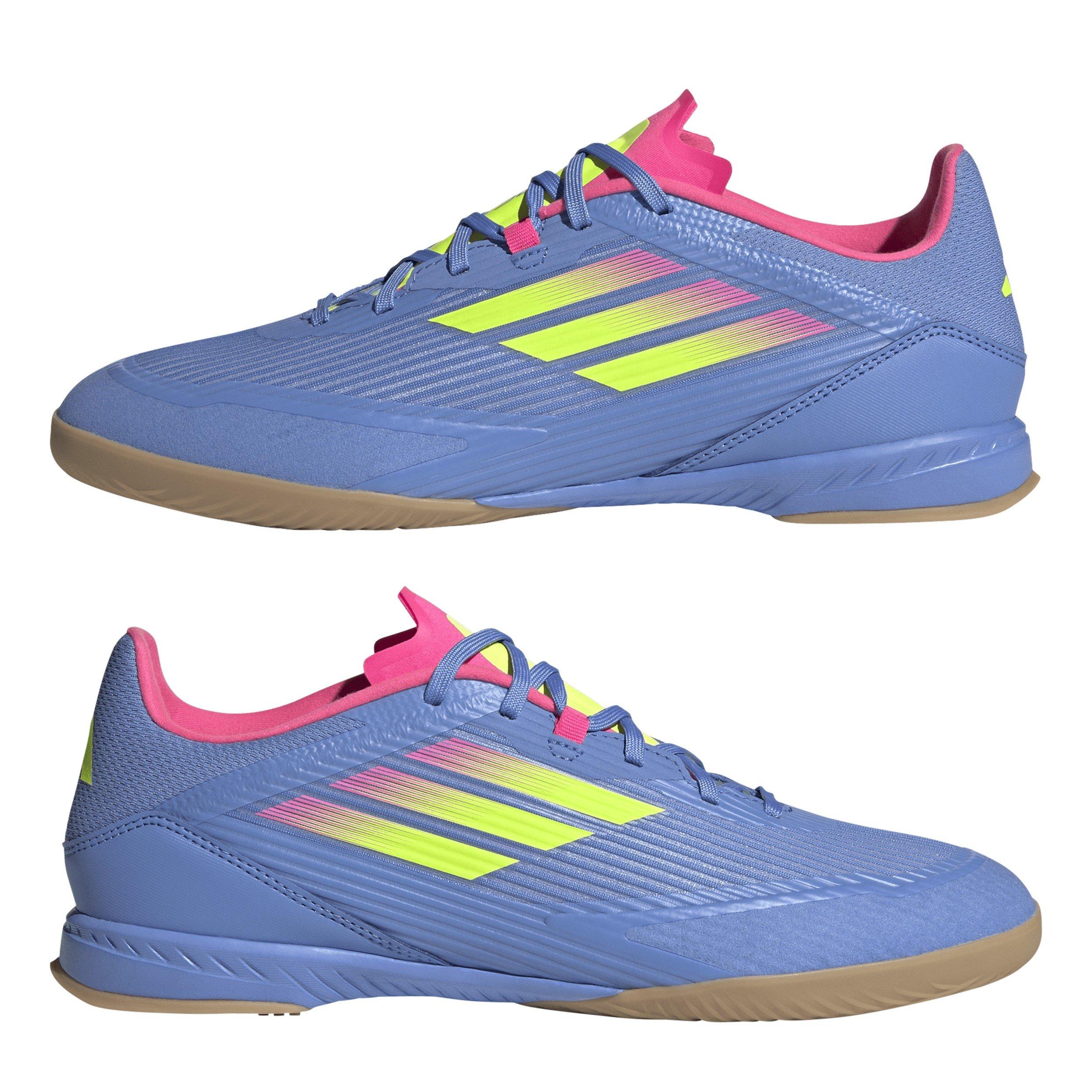 Blue/Lucid Lemo - adidas - Adults F50 League Indoor Football Boots - 9