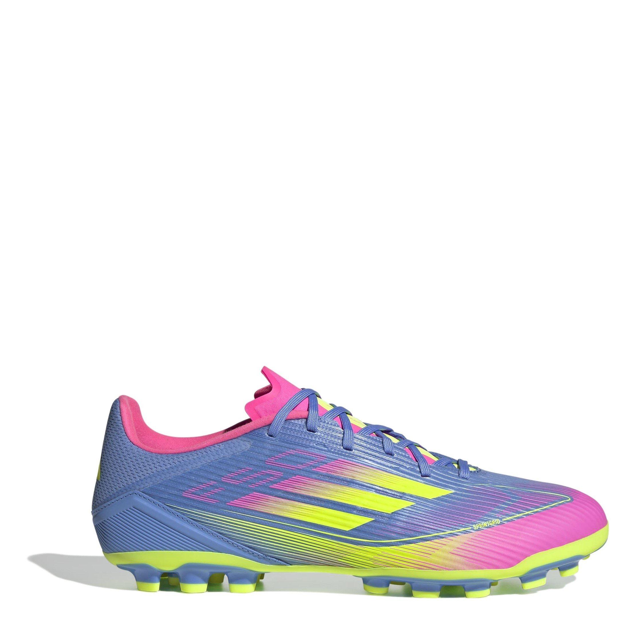Adidas  Adults F50 League Astro Turf Football Boots - Blue Fusion/Lcd - 9.5 (44)