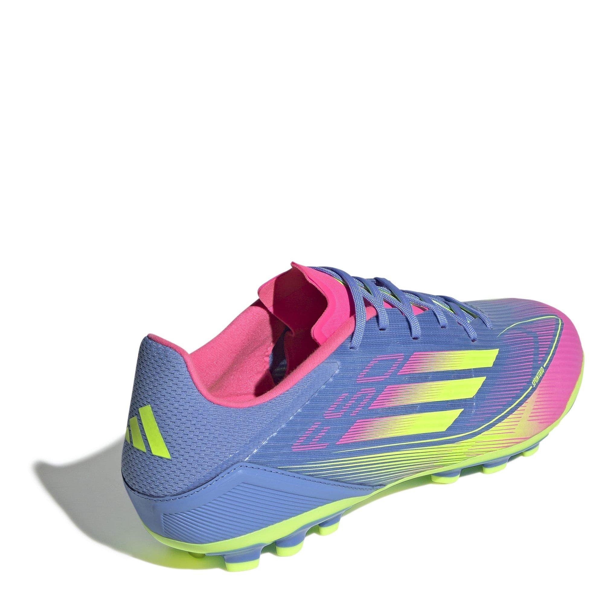 Blue Fusion/Lcd - adidas - Adults F50 League Astro Turf Football Boots - 4