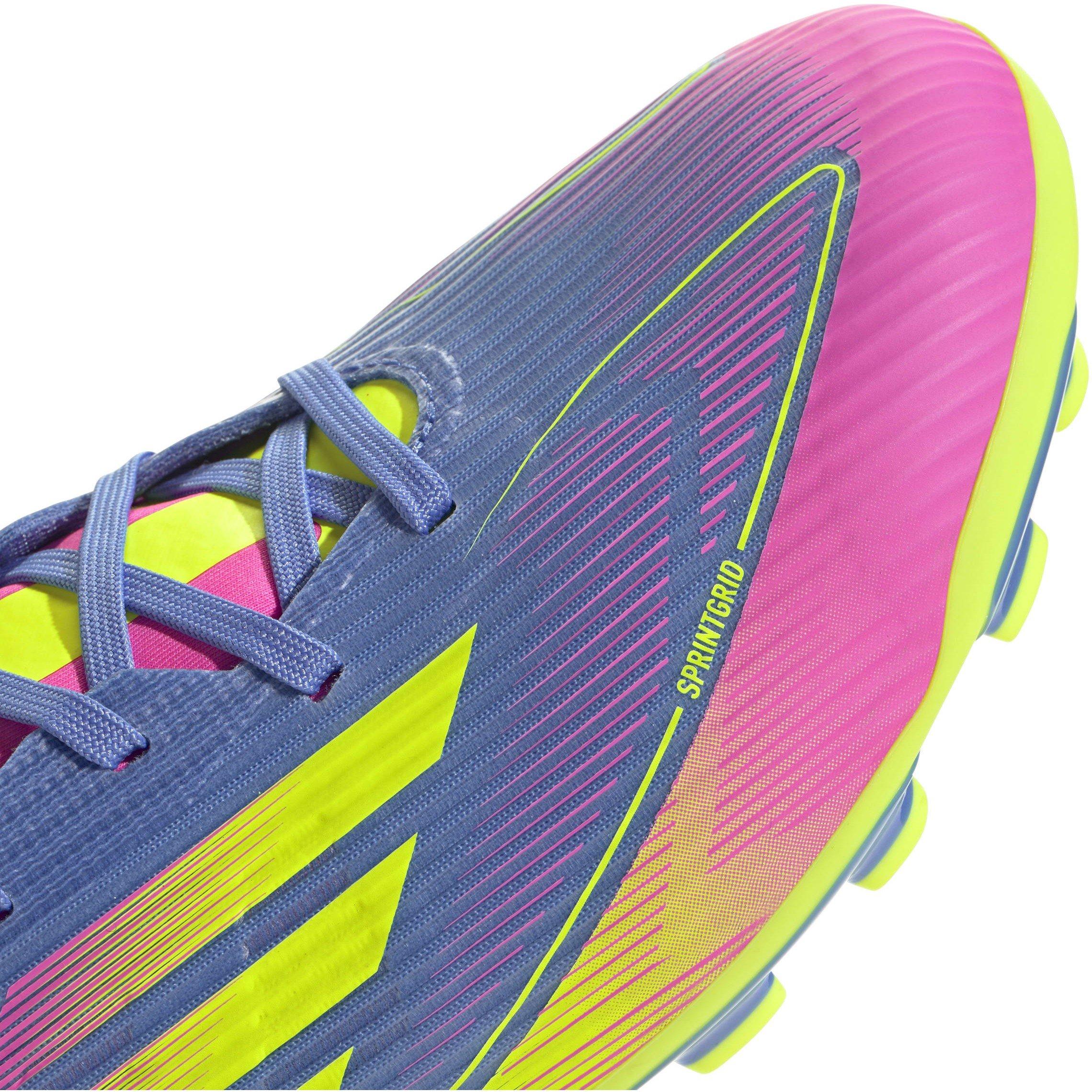 Blue Fusion/Lcd - adidas - Adults F50 League Astro Turf Football Boots - 7