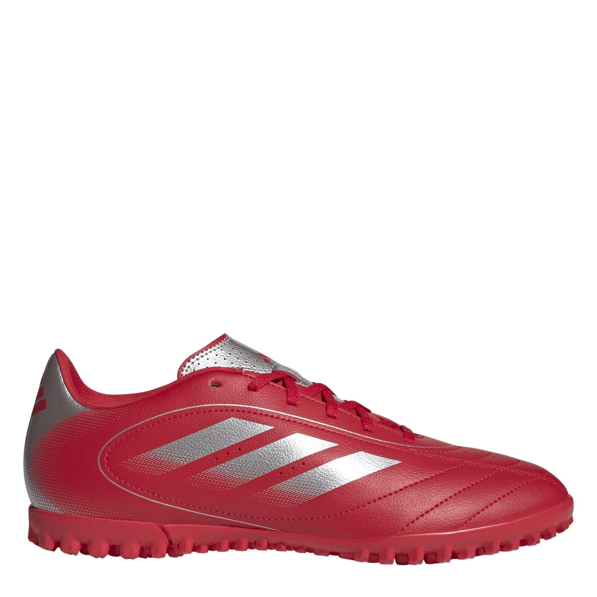 Adidas Men's Goletto Adults Astro Turf Football Boots - Red/Silver - 12 (47.3)