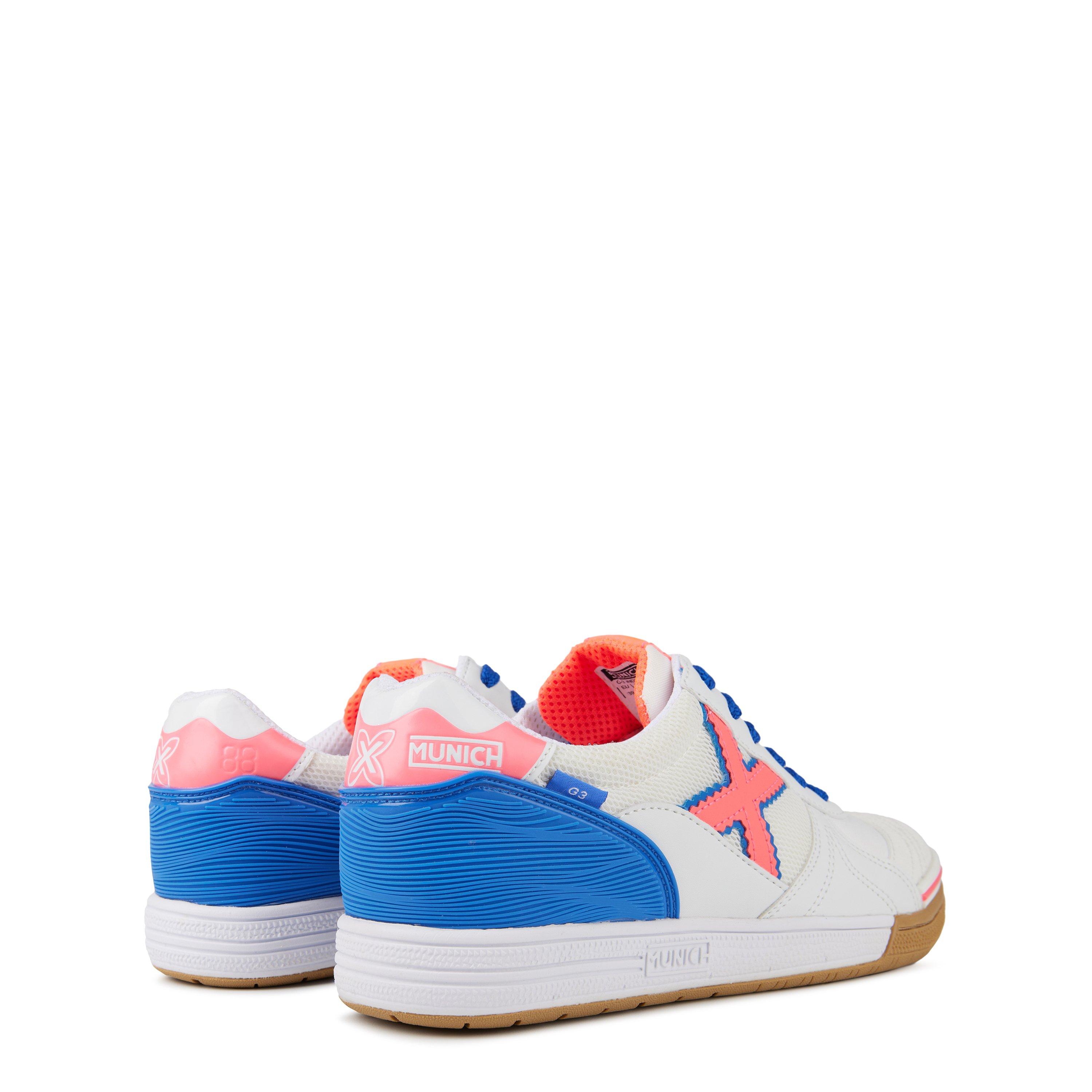 Branco/Vermelho/Azul - Munich - G-3 Indoor 381 Indoor Football Shoes Adults - 4