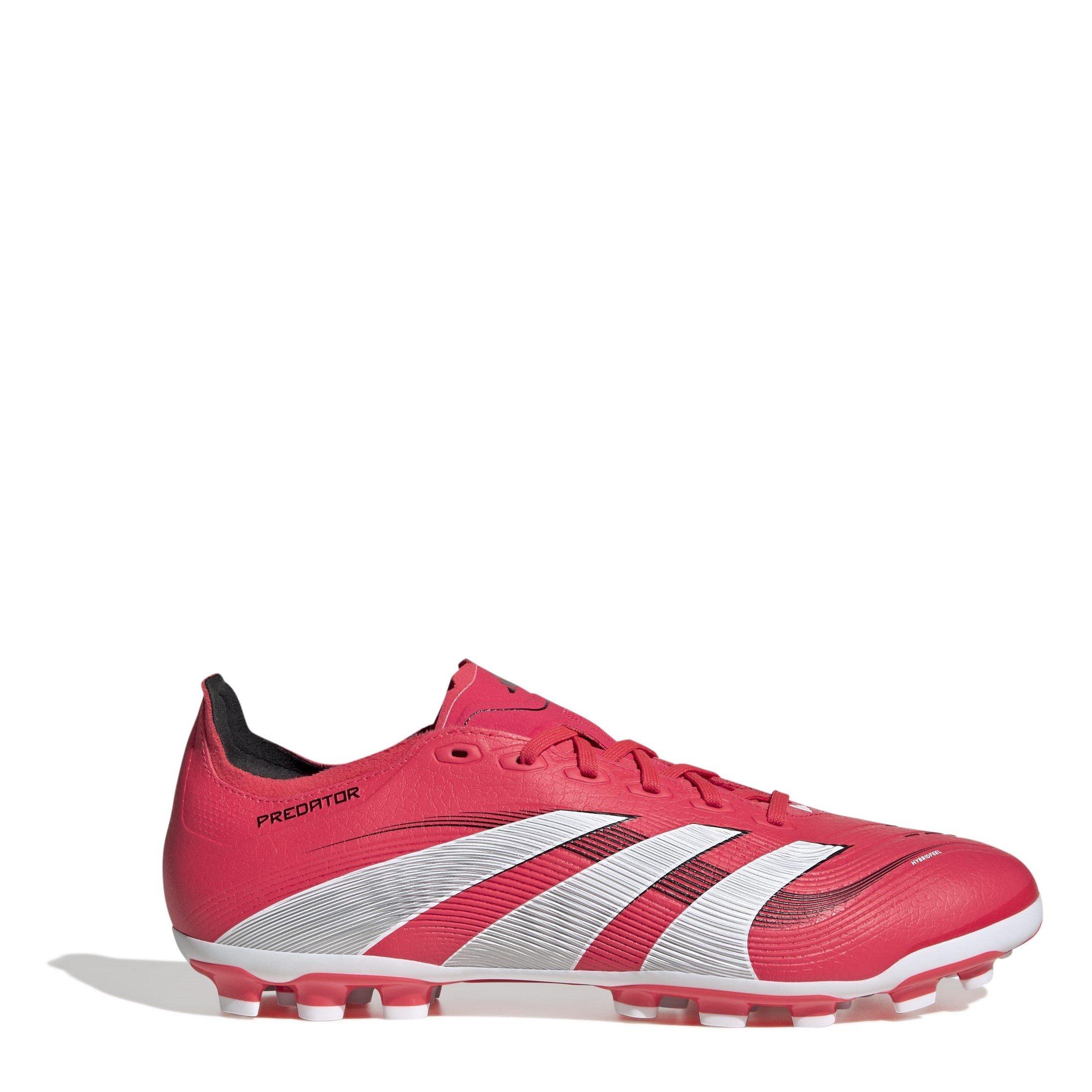 Adidas Men's Pator League Adults Artificial Ground Football Boots - Red/White/Black - 9.5 (44)