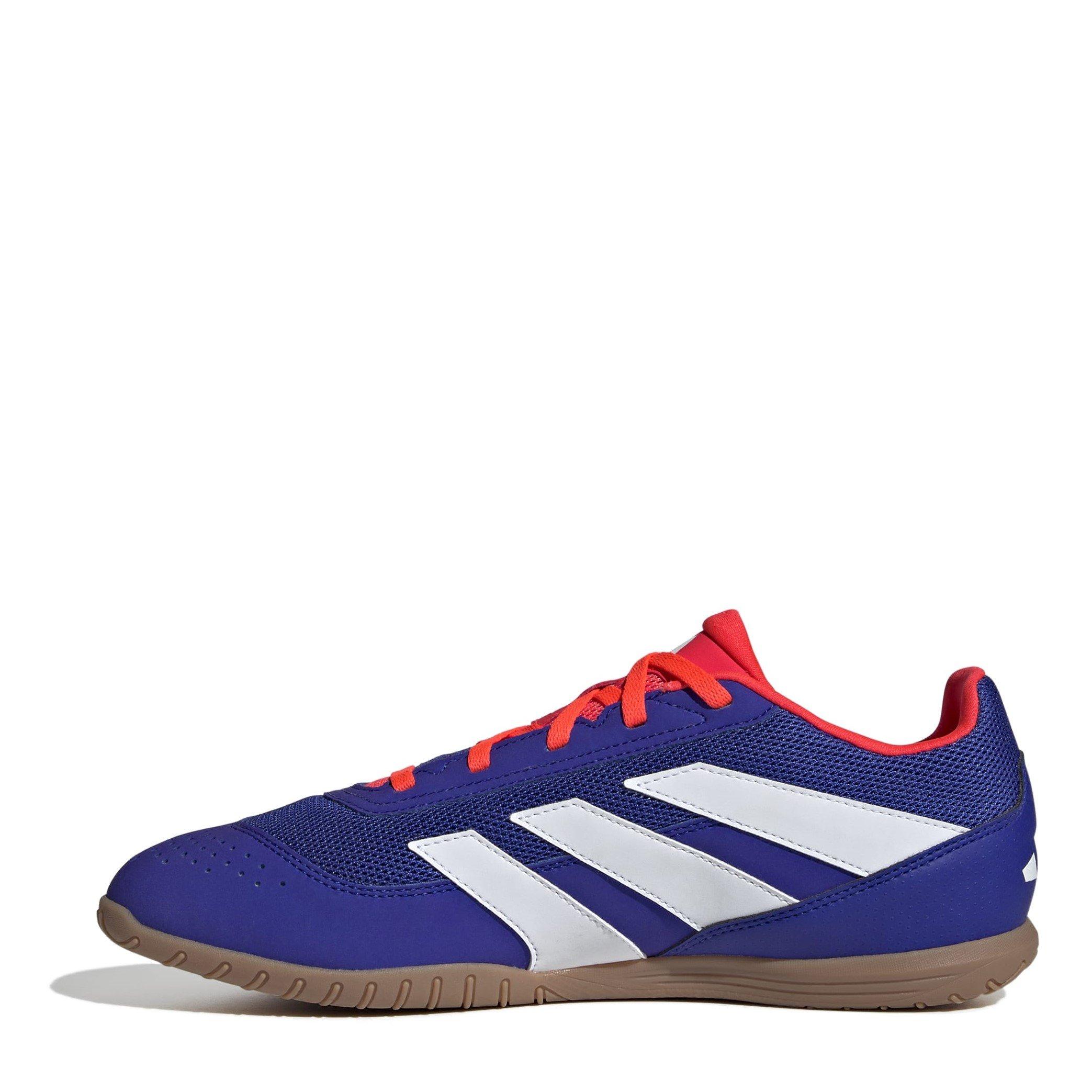 Wht/LucBlue/Red - adidas - Predator 24 Club Indoor Football Boots - 2