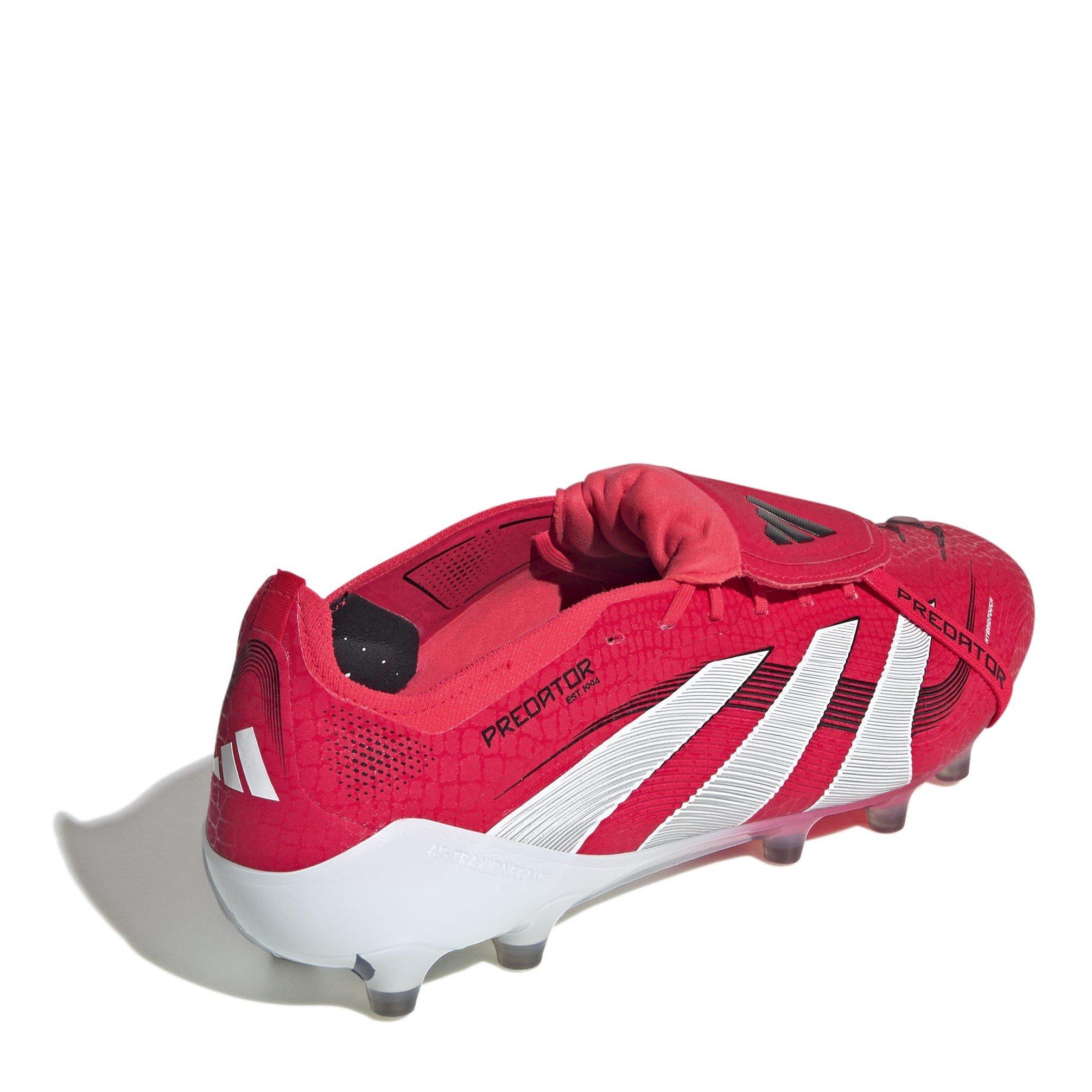 Rood/Wit/Zwart - adidas - Predator Elite Fold-Over Tongue Astro Turf Football Boots - 4