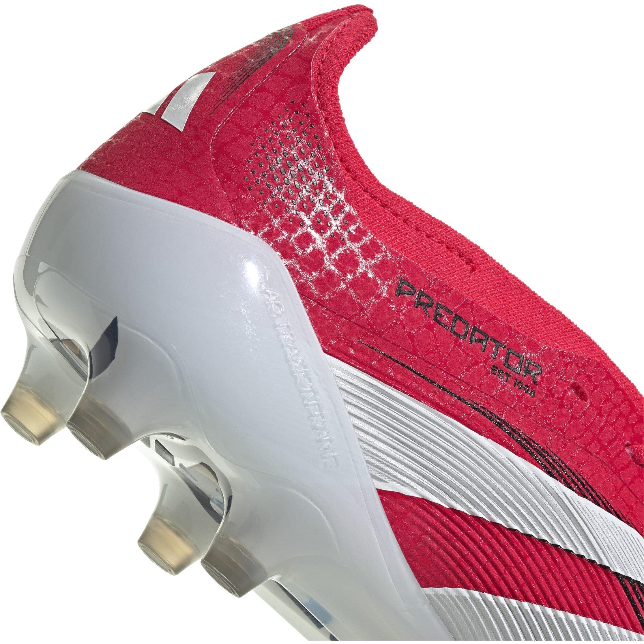 Rood/Wit/Zwart - adidas - Predator Elite Fold-Over Tongue Astro Turf Football Boots - 7