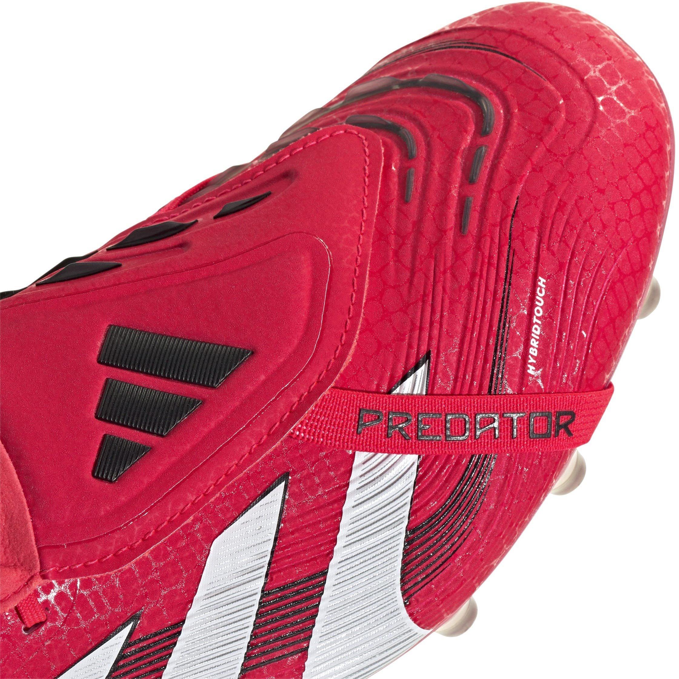 Rood/Wit/Zwart - adidas - Predator Elite Fold-Over Tongue Astro Turf Football Boots - 8