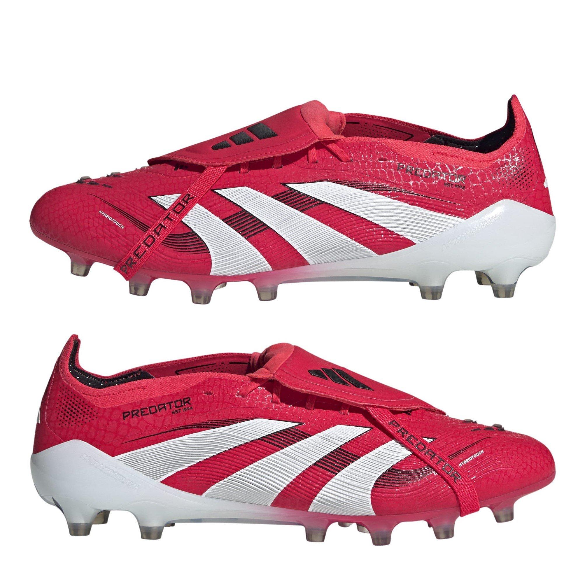 Rood/Wit/Zwart - adidas - Predator Elite Fold-Over Tongue Astro Turf Football Boots - 9