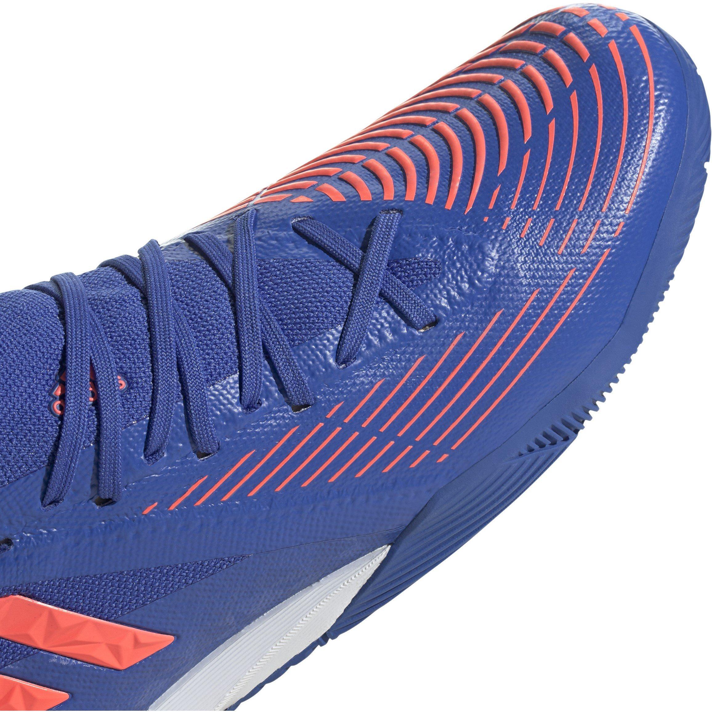 Blu/Arancione - adidas - Predator Edge .3 Indoor Football Trainers - 8
