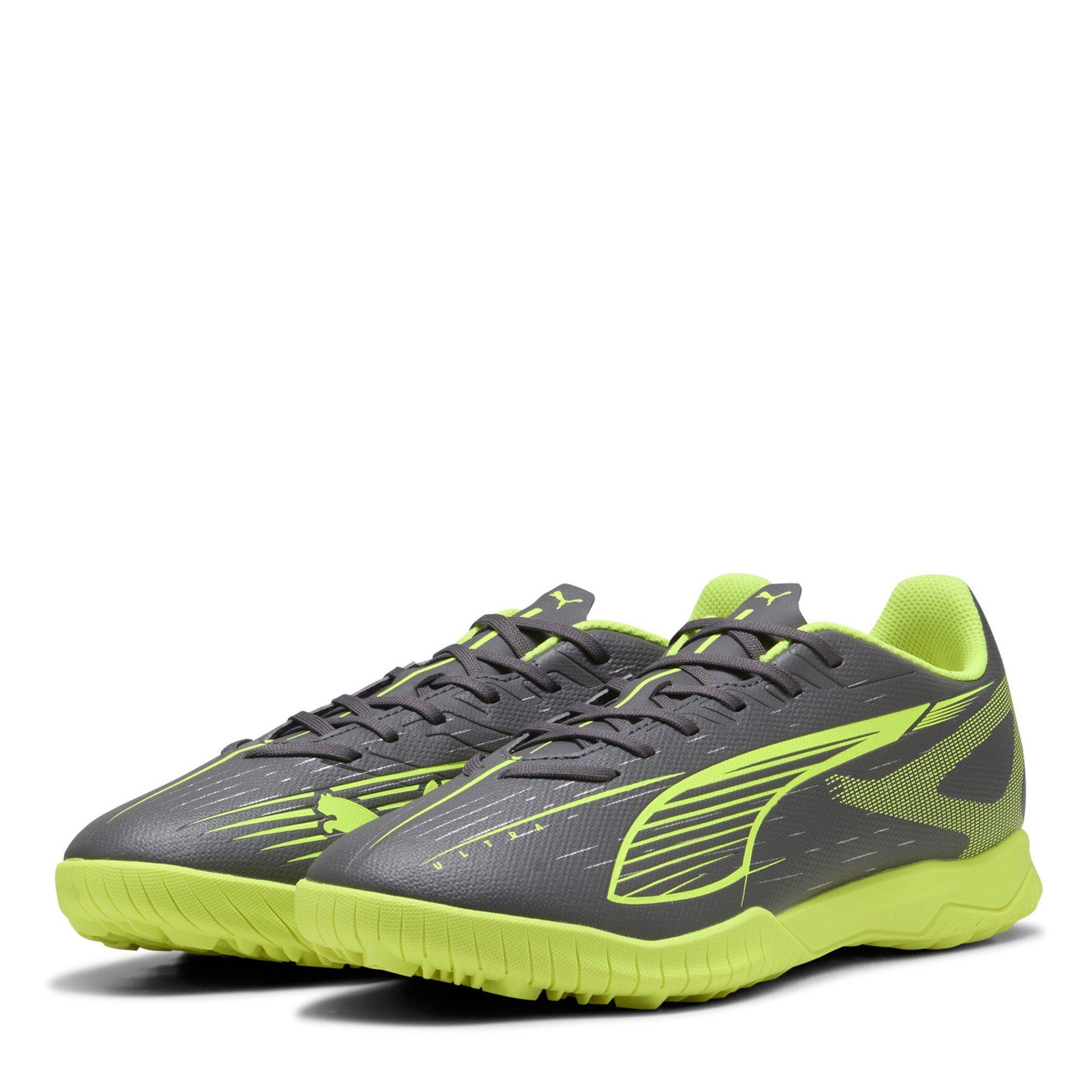 Puma Men's Ultra Play Astro Turf Football Boots - Silver/Yellow - 7 (40.5)