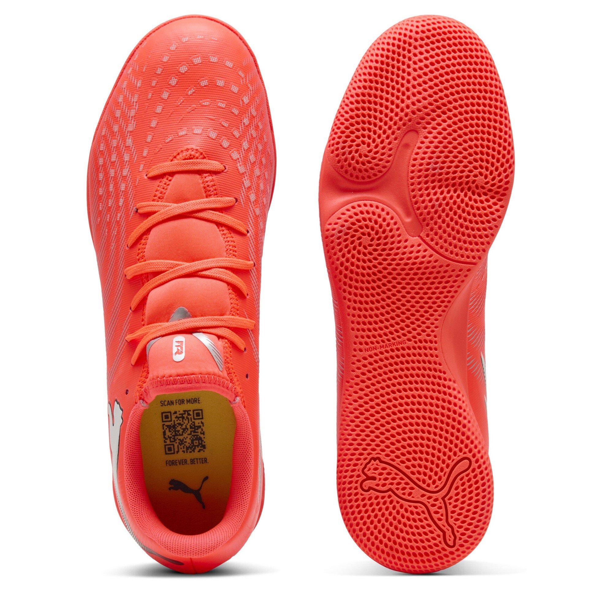 Red/Wht-Silver - Puma - Men's Indoor Football Boots - 3