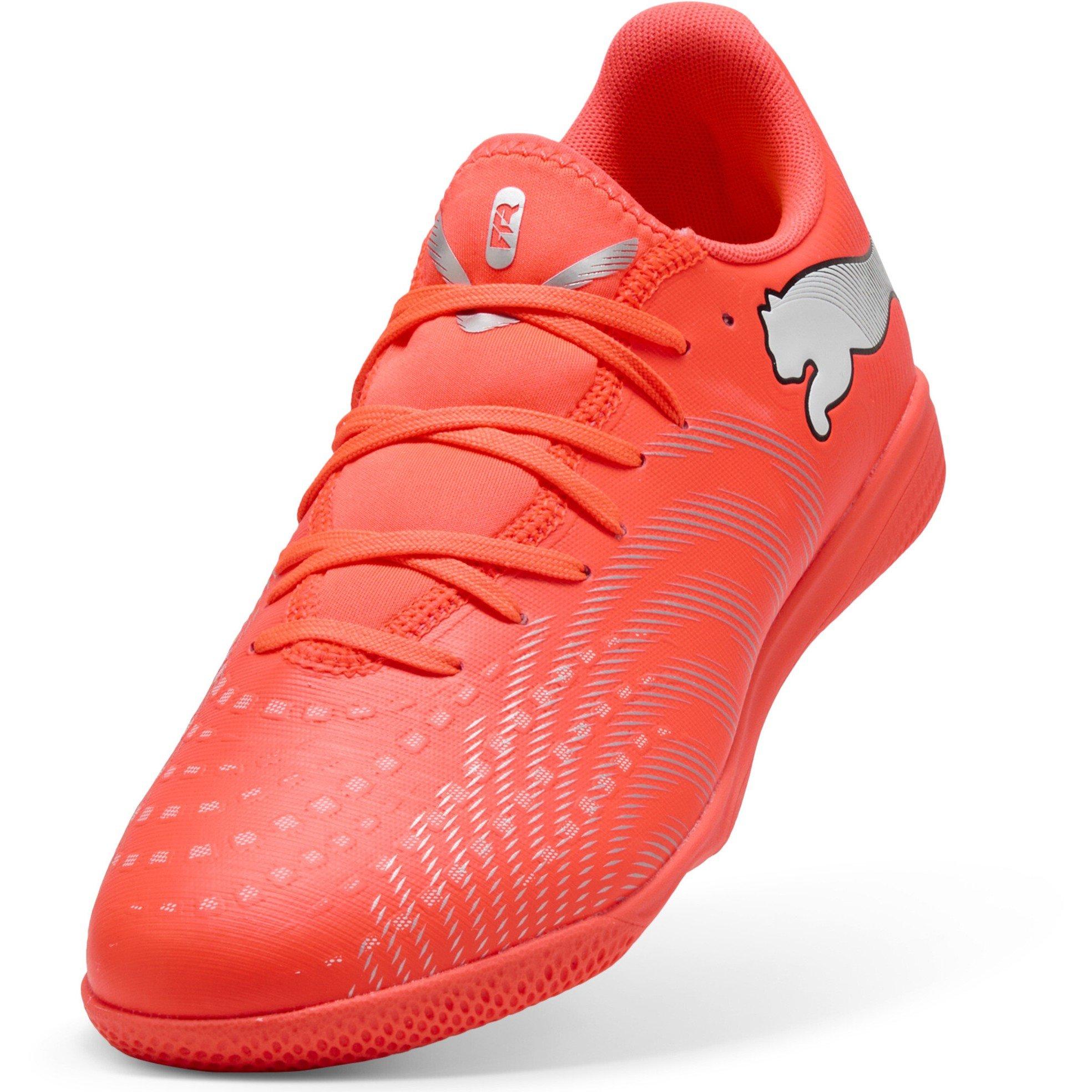 Red/Wht-Silver - Puma - Men's Indoor Football Boots - 6