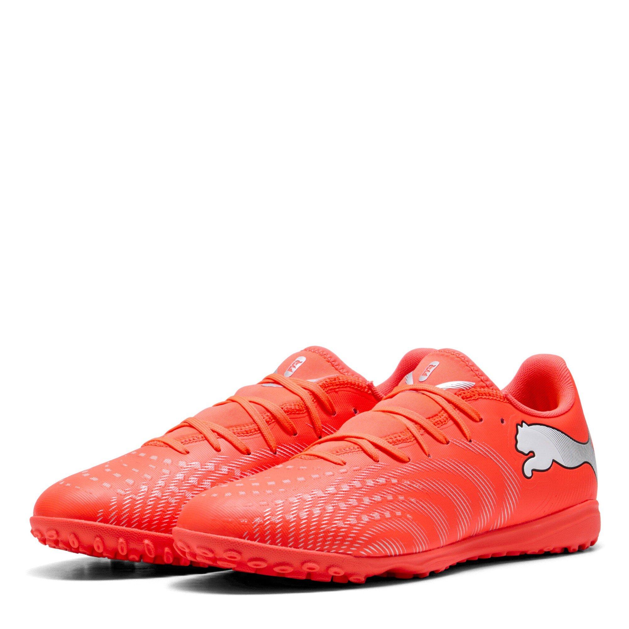 Puma Men's Future 9 Play Astro Turf Football Boots - Red/Silver - 9 (43)