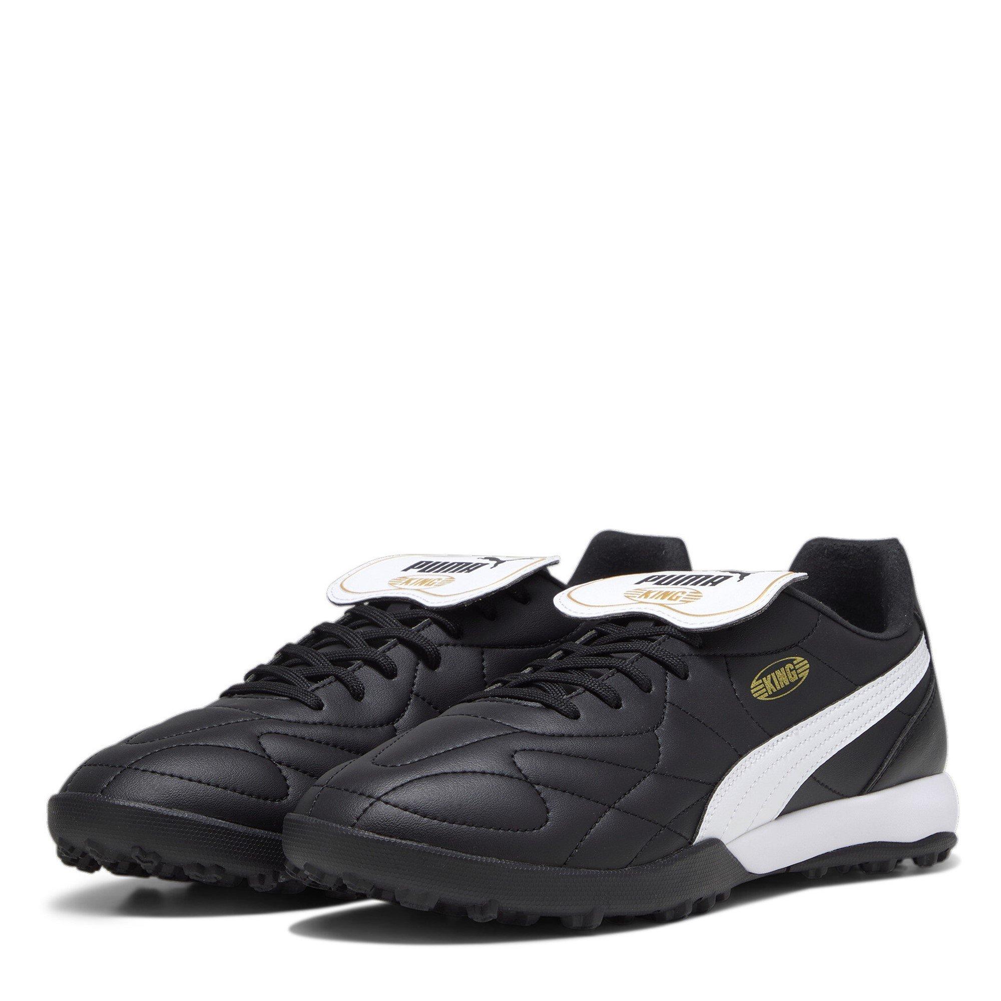 Black/White - Puma - Men's KING TOP Astro Turf Football Boot - 1