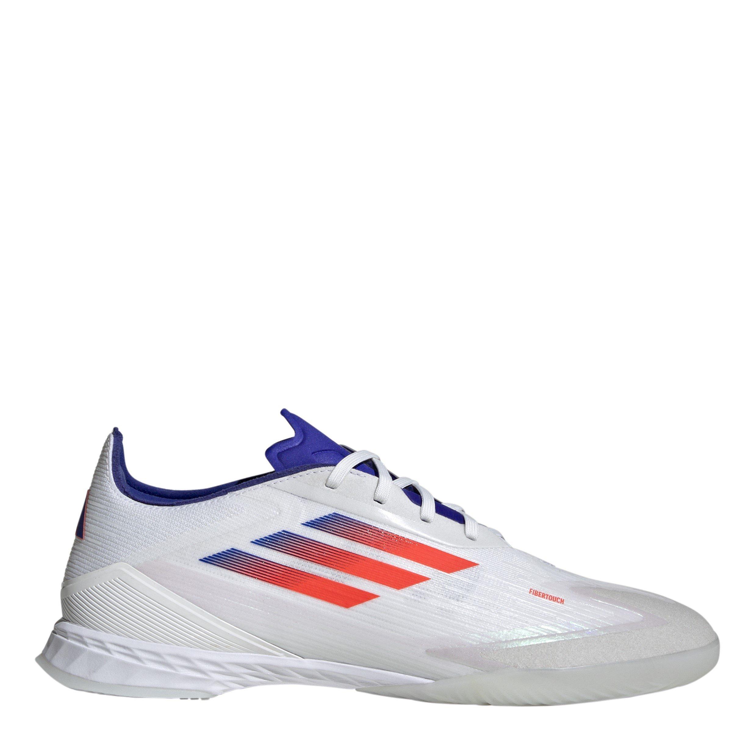 Adidas  Adults F50 Pro Indoor Football Boots - White/Solar Red - 9 (43.3)