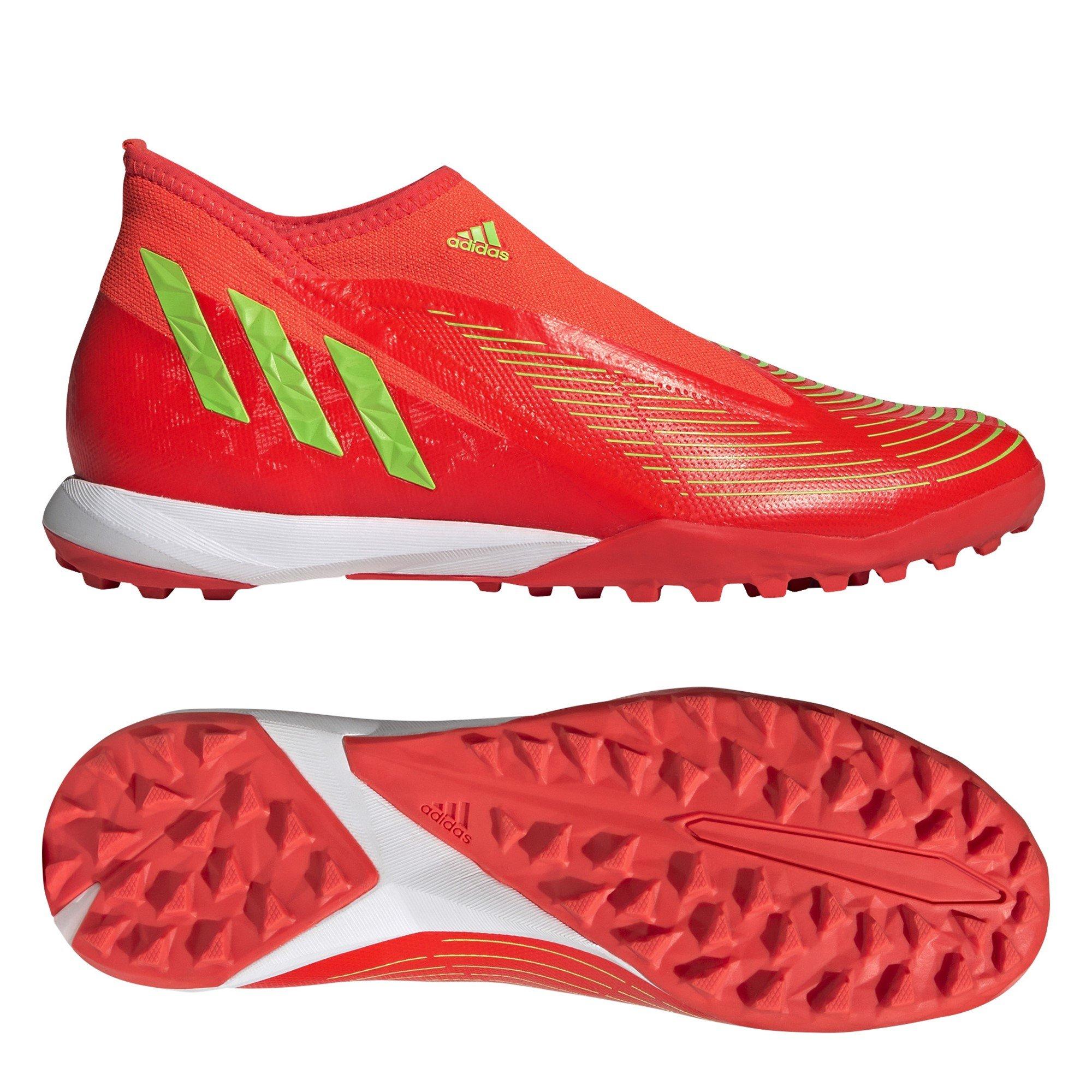 Red/Green - adidas - Predator .3 Laceless Astro Turf Trainers - 11