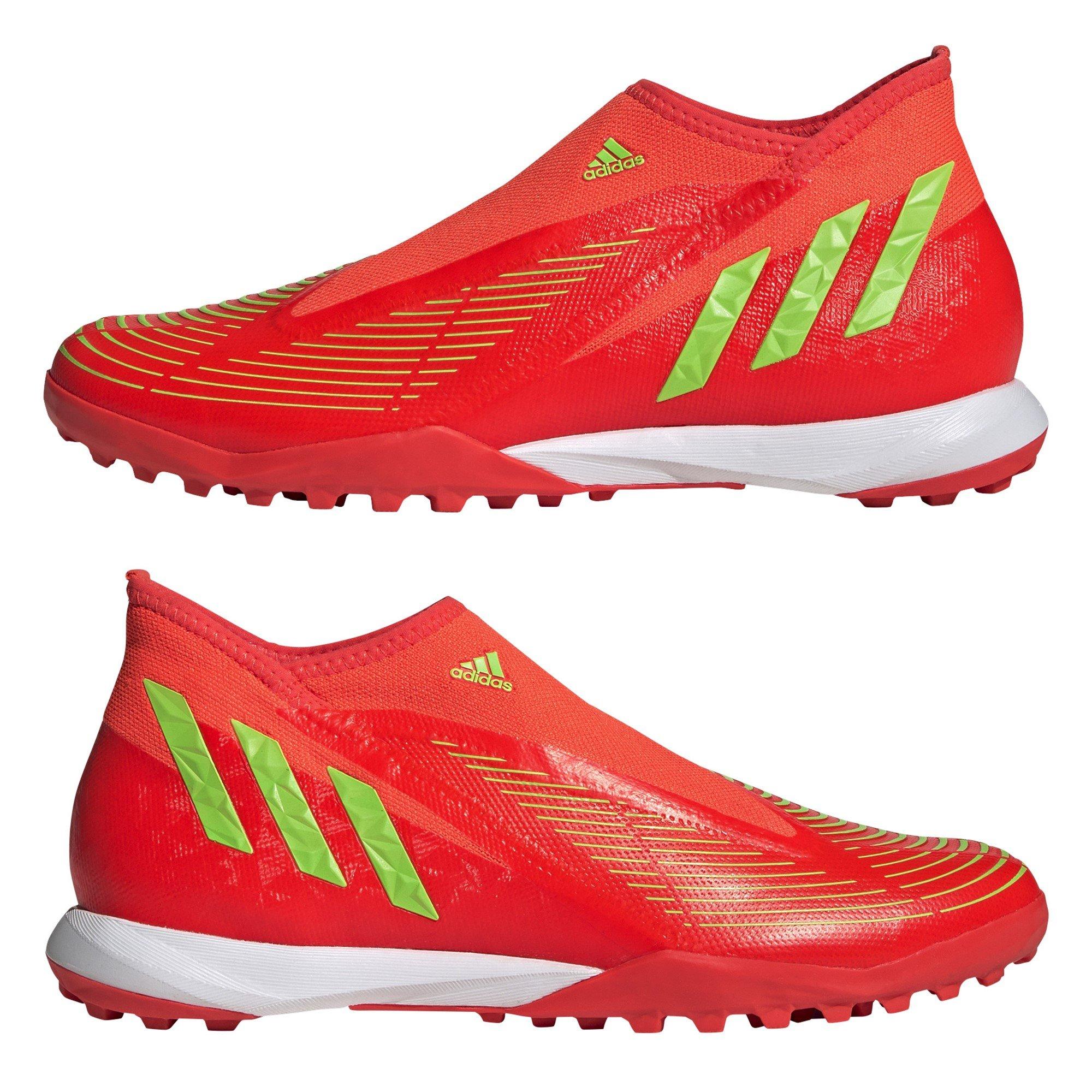 Red/Green - adidas - Predator .3 Laceless Astro Turf Trainers - 10