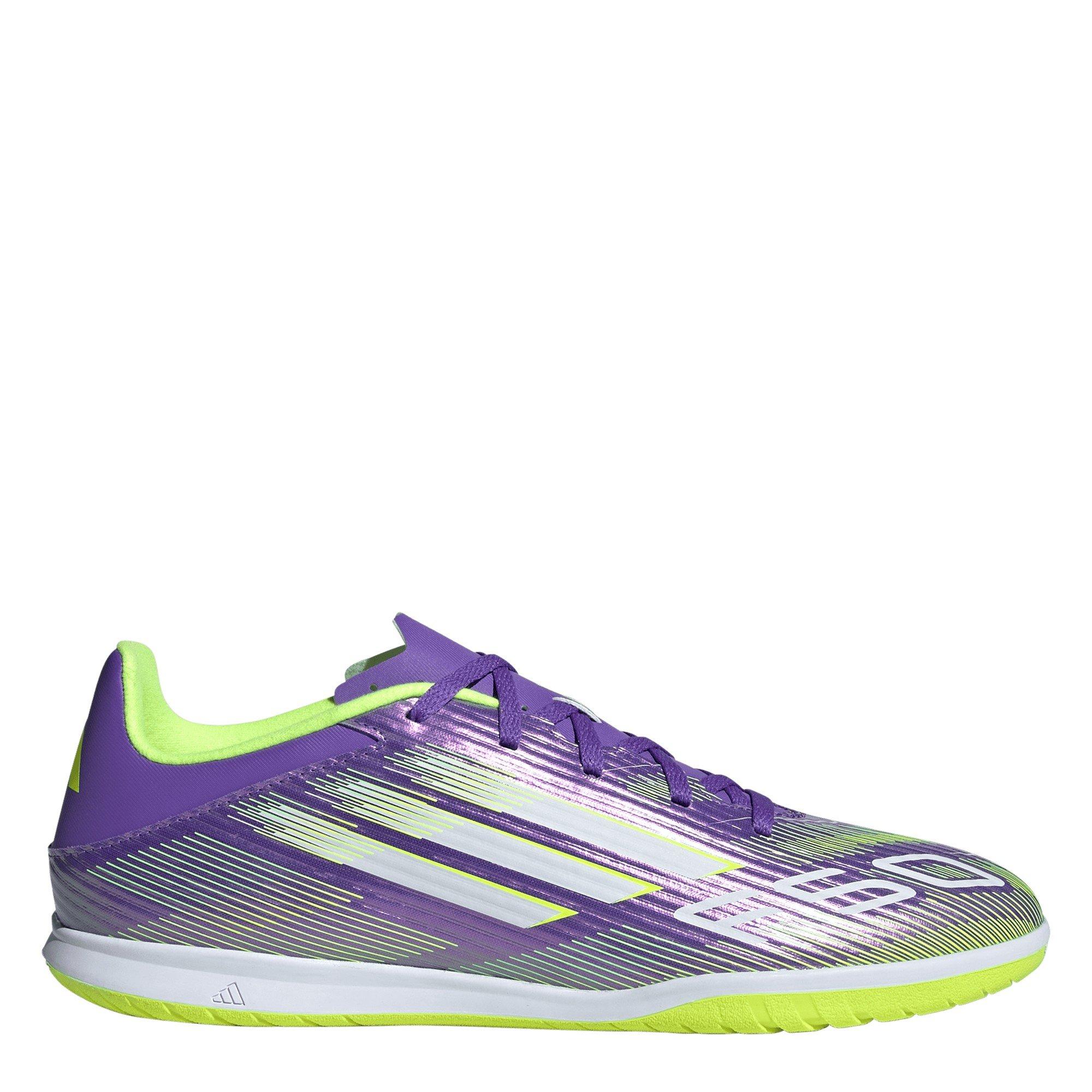 Adidas Men's F50 Club Adults Indoor Football Boots - Purple/White - 9.5 (44)