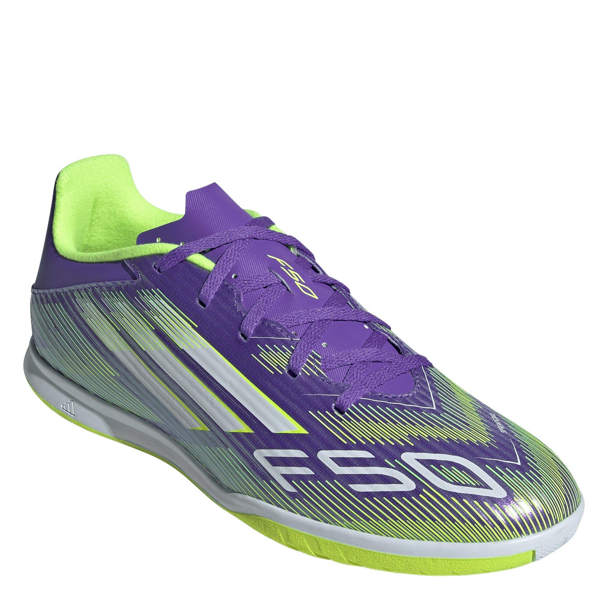 Purple/White - adidas - F50 Club Adults Indoor Football Boots - 3