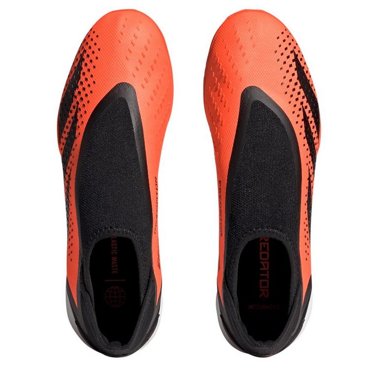 Orange/Noir - adidas - Predator Accuracy.3 Laceless Astro Turf Trainers - 6