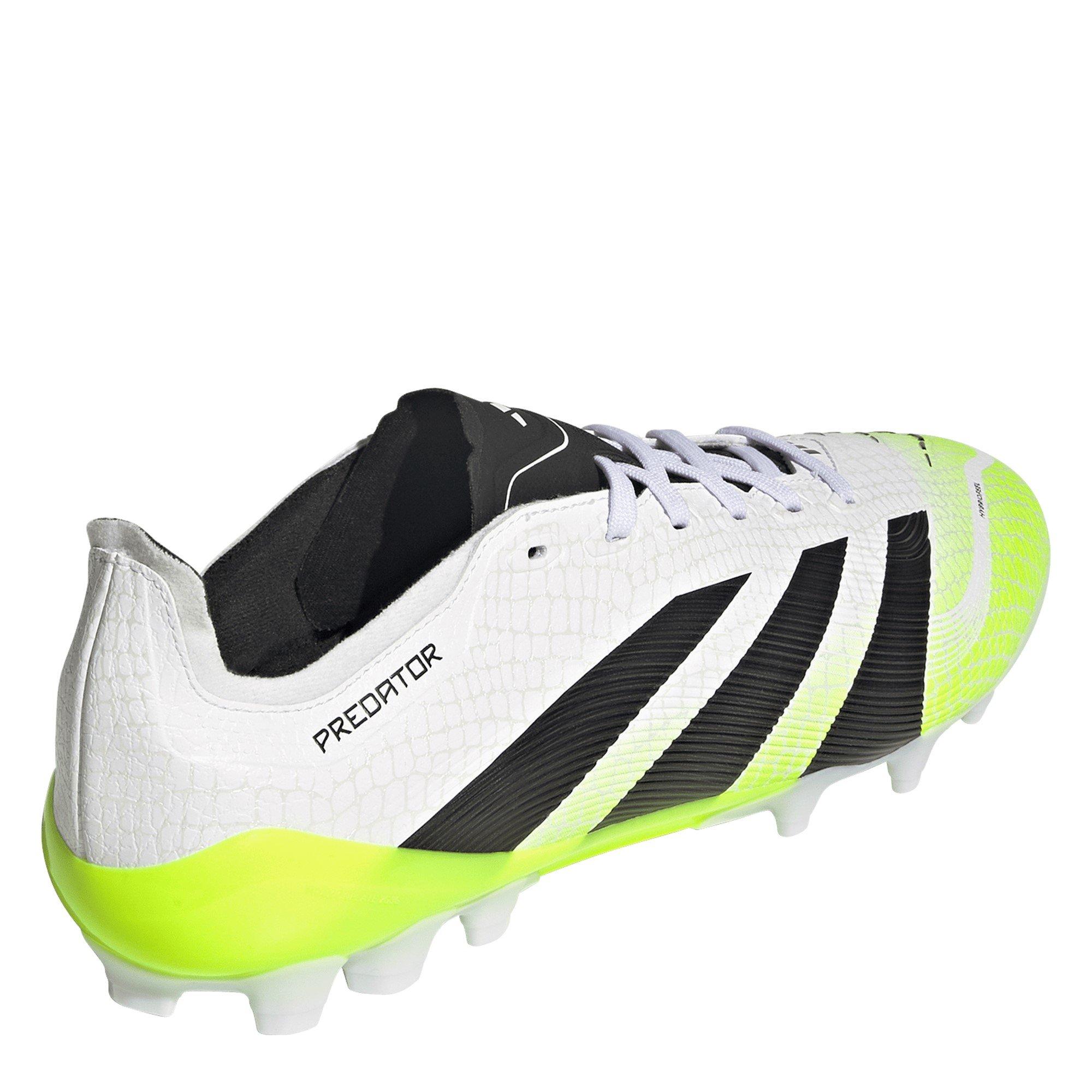 White/Blk/Lemon - adidas - Predator League Adults Astro Turf Fotball Boots - 4
